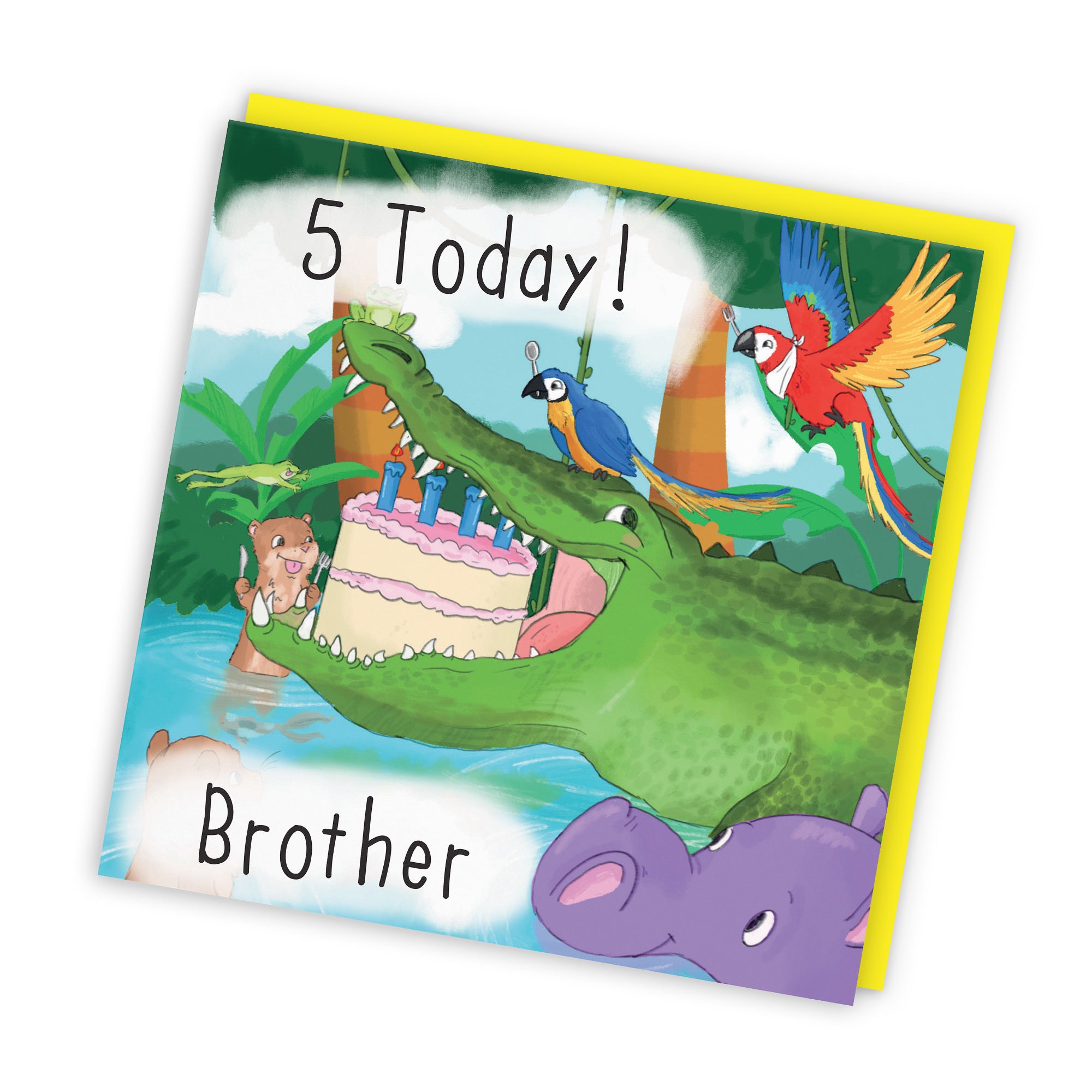 5th Brother Crocodile Birthday Card Jungle - Default Title (TH03436)