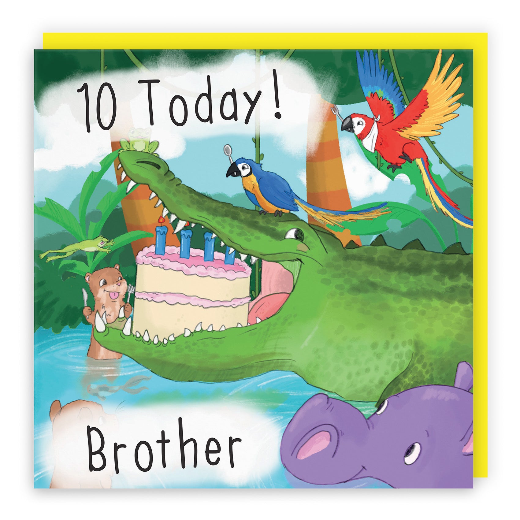 10th Brother Crocodile Birthday Card Jungle - Default Title (TH03437)