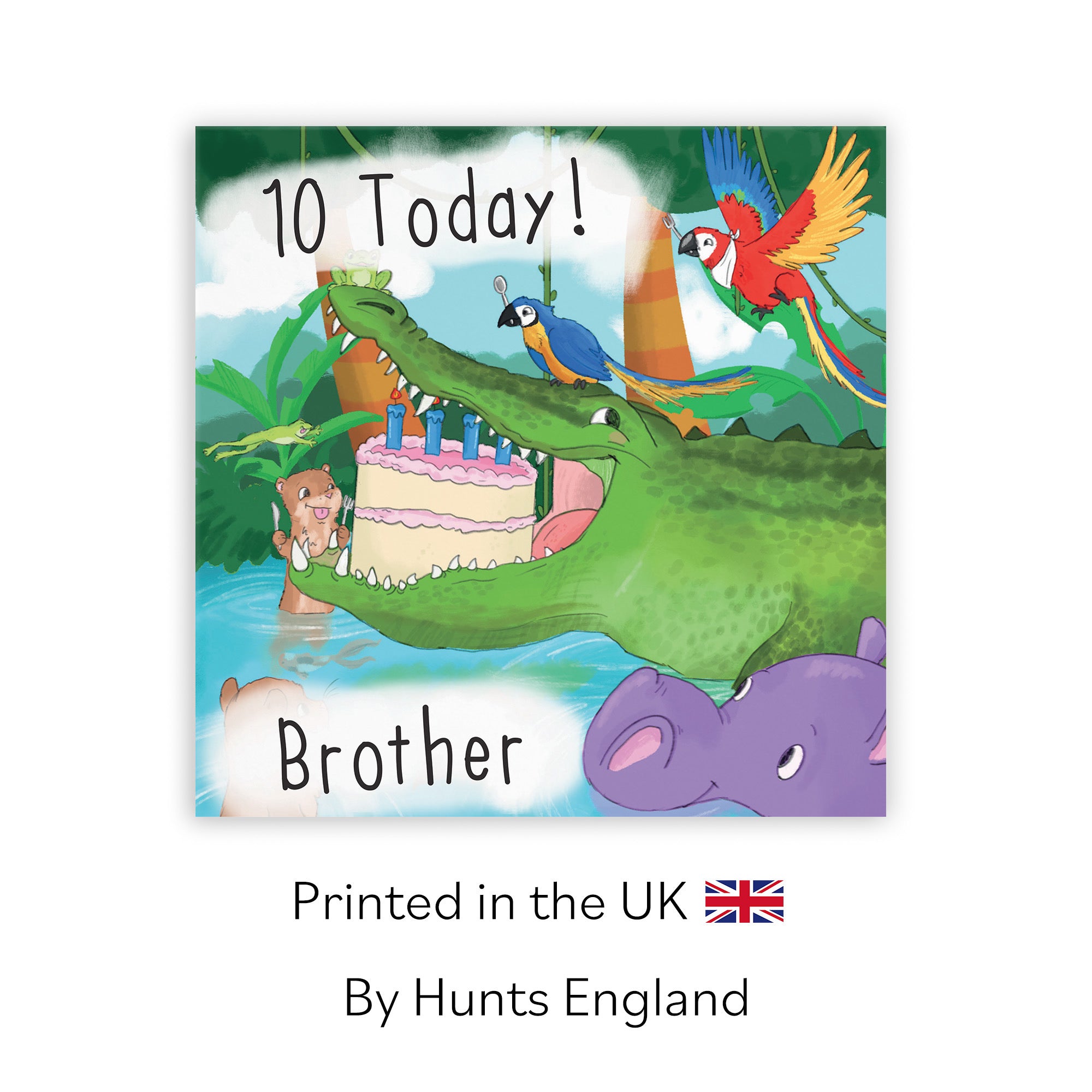 10th Brother Crocodile Birthday Card Jungle - Default Title (TH03437)