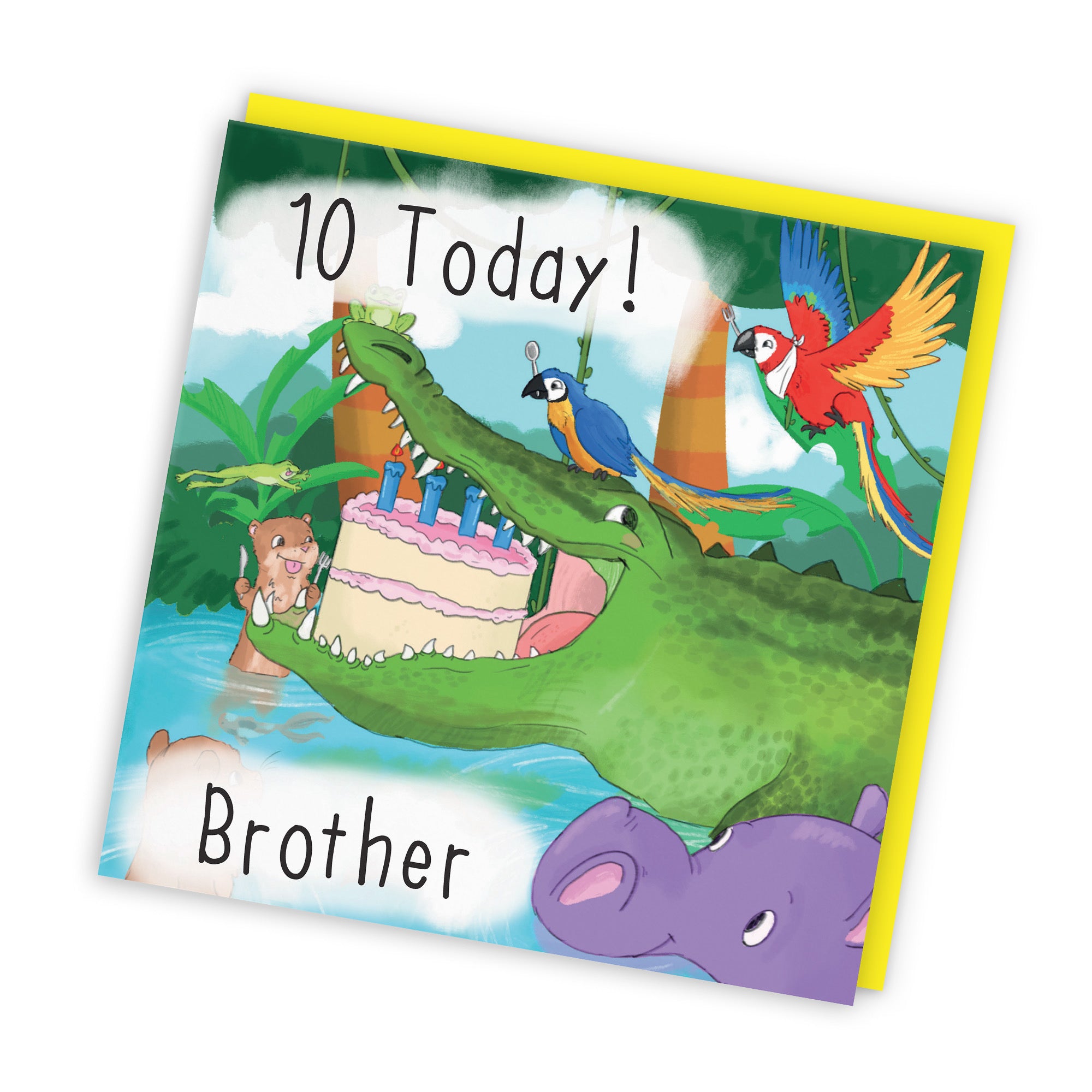 10th Brother Crocodile Birthday Card Jungle - Default Title (TH03437)