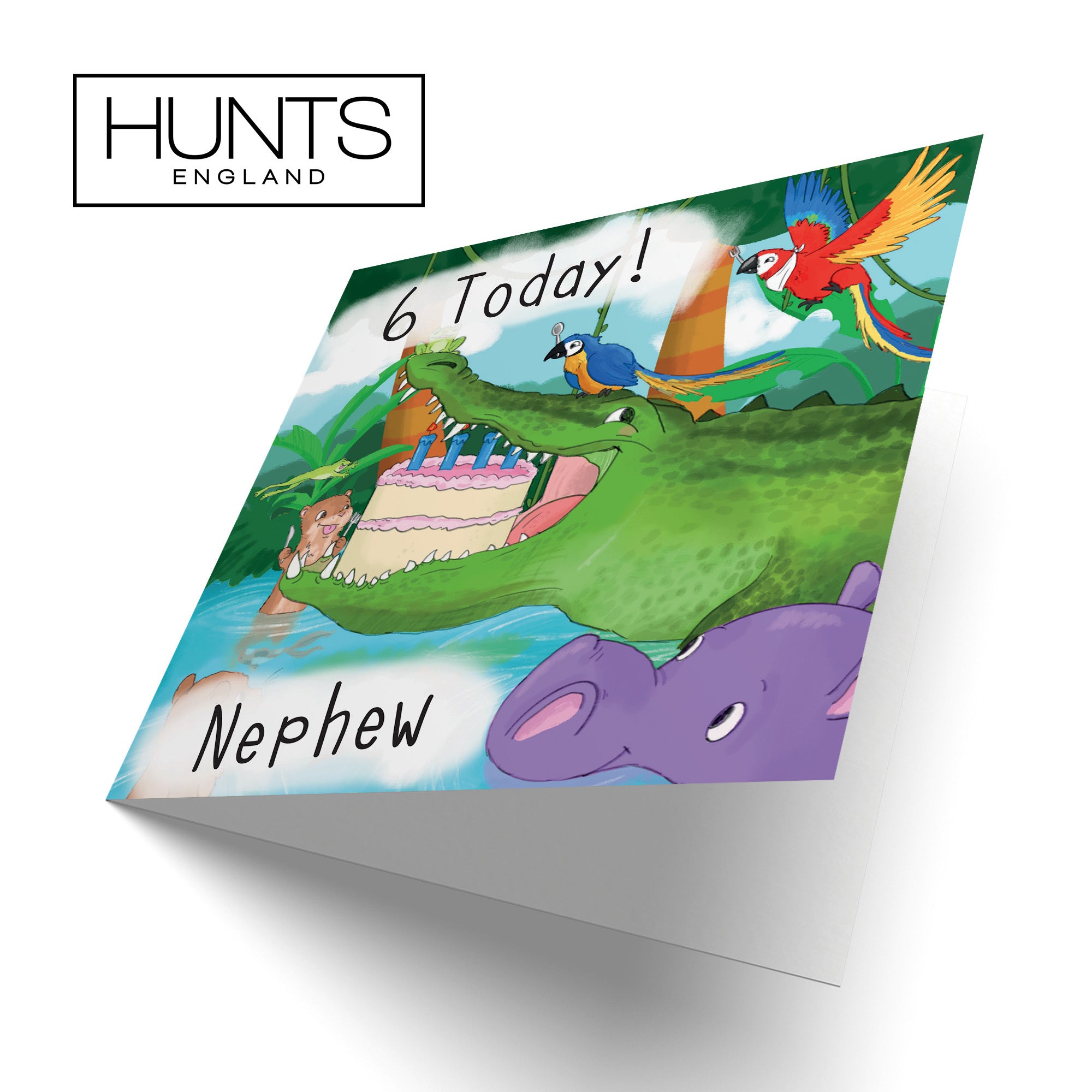 6th Nephew Crocodile Birthday Card Jungle - Default Title (TH03442)