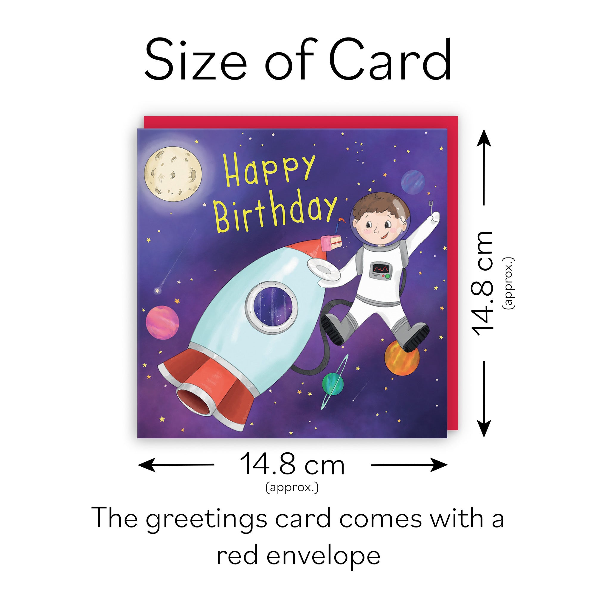 Boys Space Rocket Children's Birthday Card Adventurers - Default Title (TH03451)