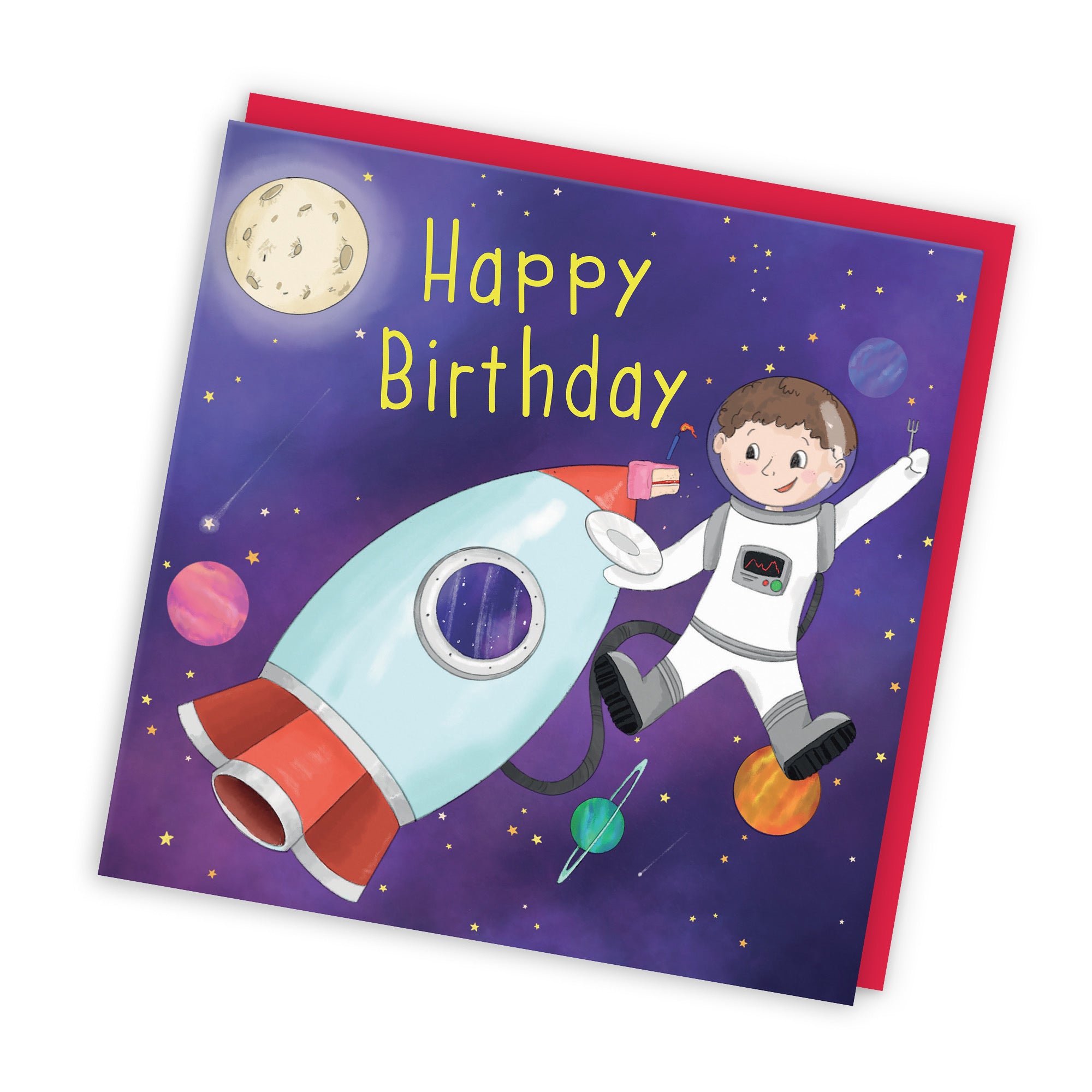 Boys Space Rocket Children's Birthday Card Adventurers - Default Title (TH03451)