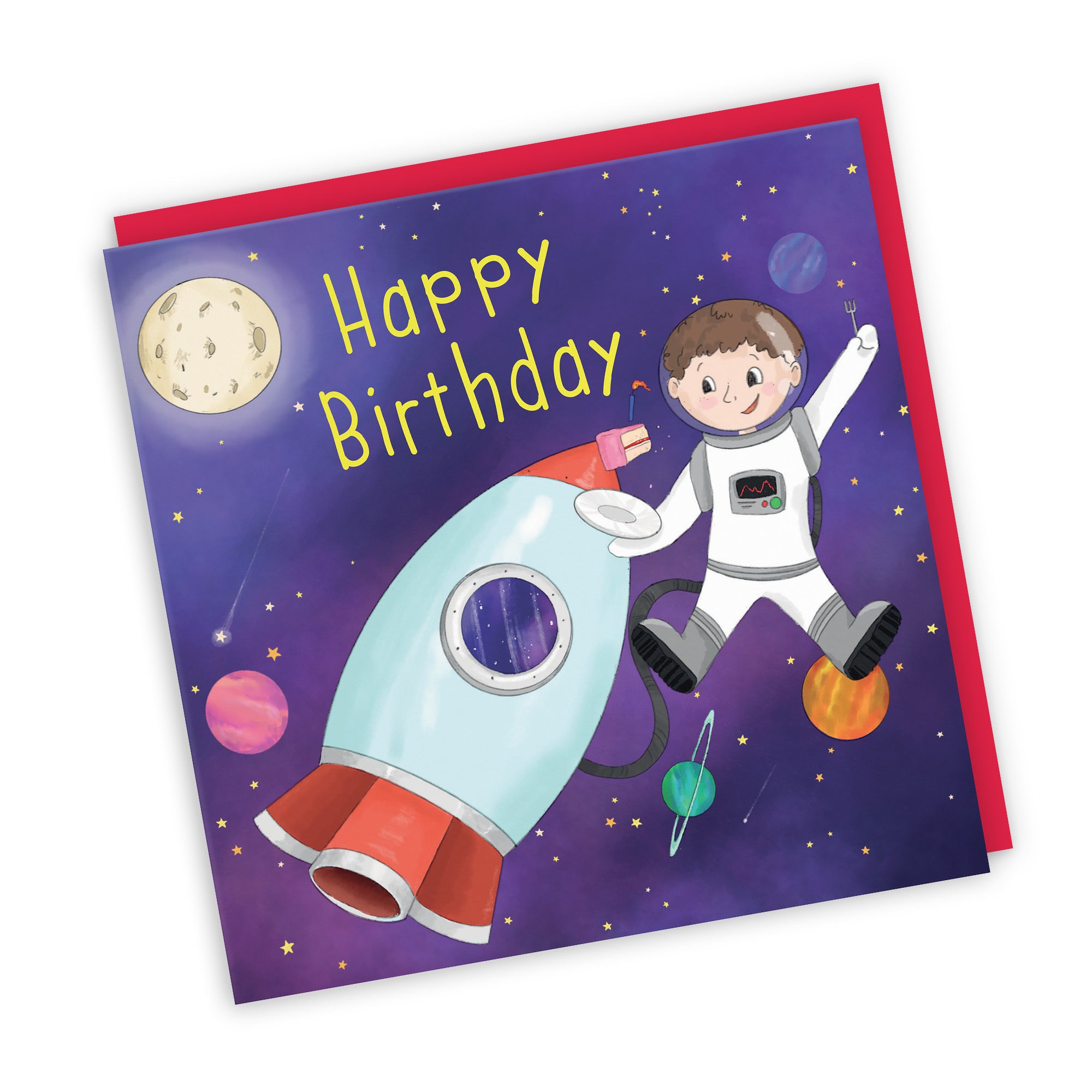 Boys Space Rocket Children's Birthday Card Adventurers - Default Title (TH03451)