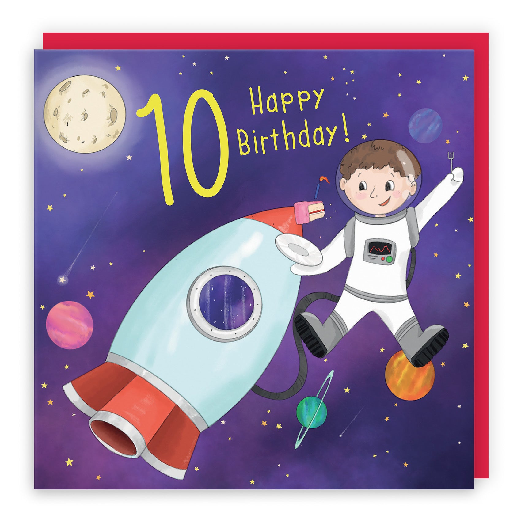 10th Boys Birthday Space Rocket Card Adventurers - Default Title (TH03453)