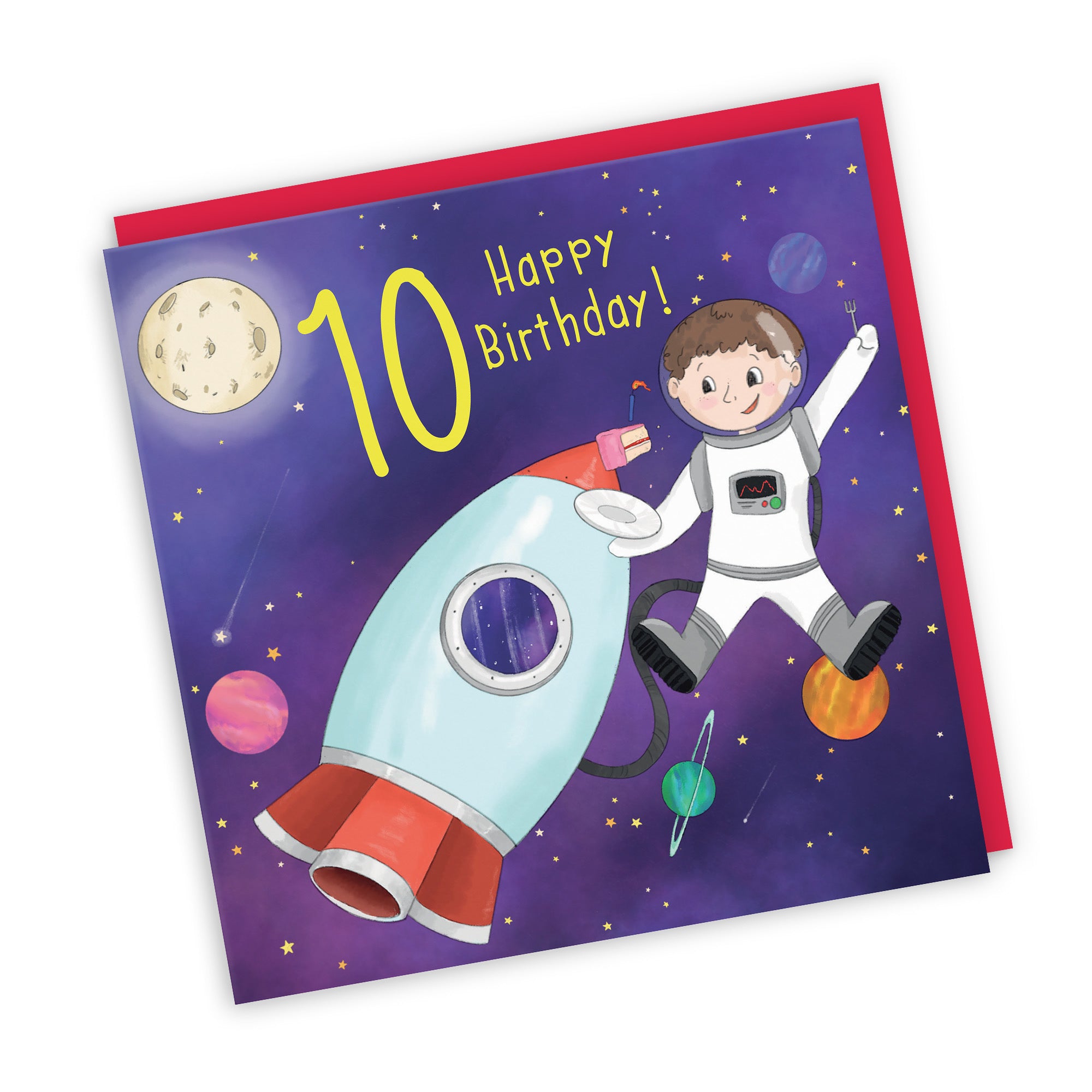 10th Boys Birthday Space Rocket Card Adventurers - Default Title (TH03453)