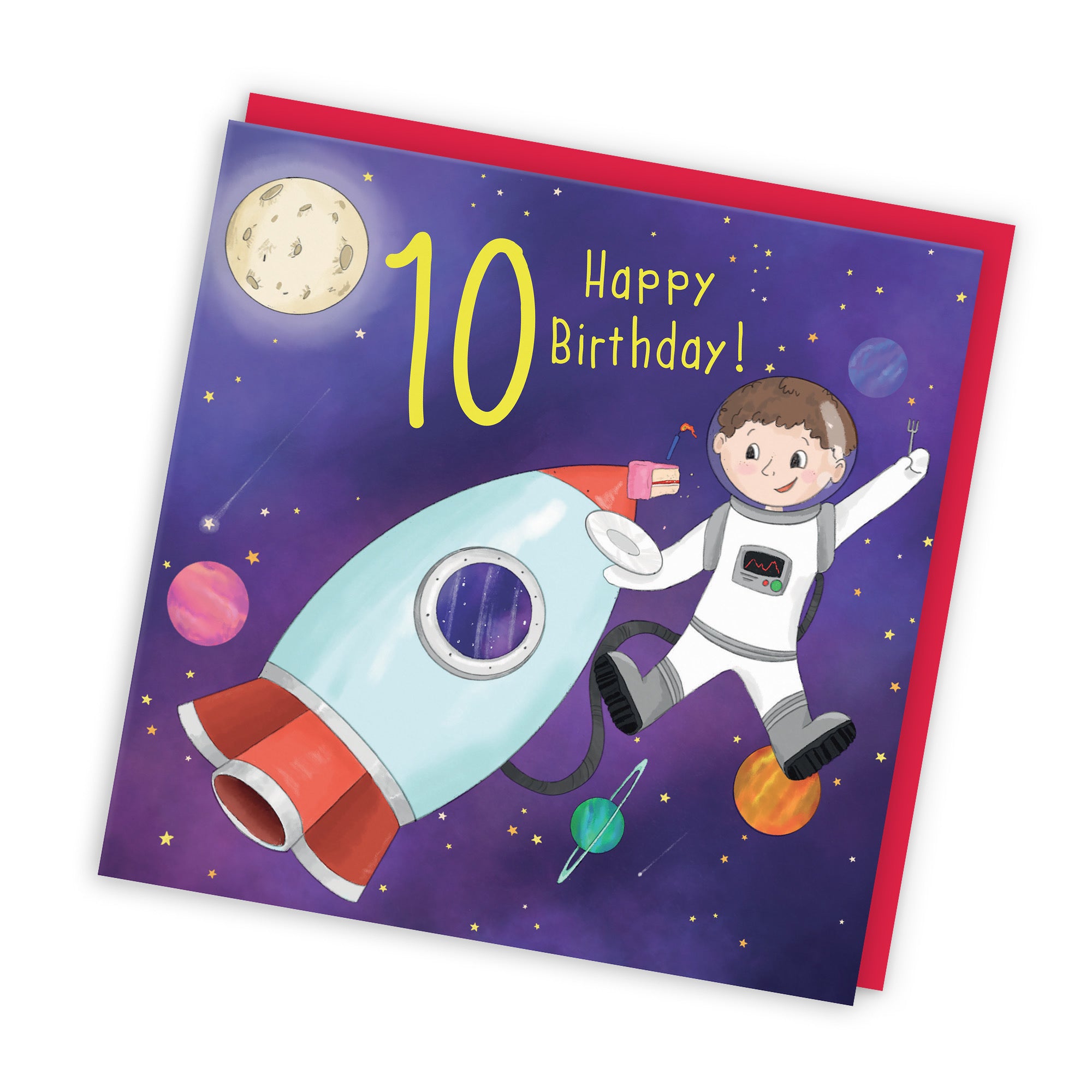 10th Boys Birthday Space Rocket Card Adventurers - Default Title (TH03453)