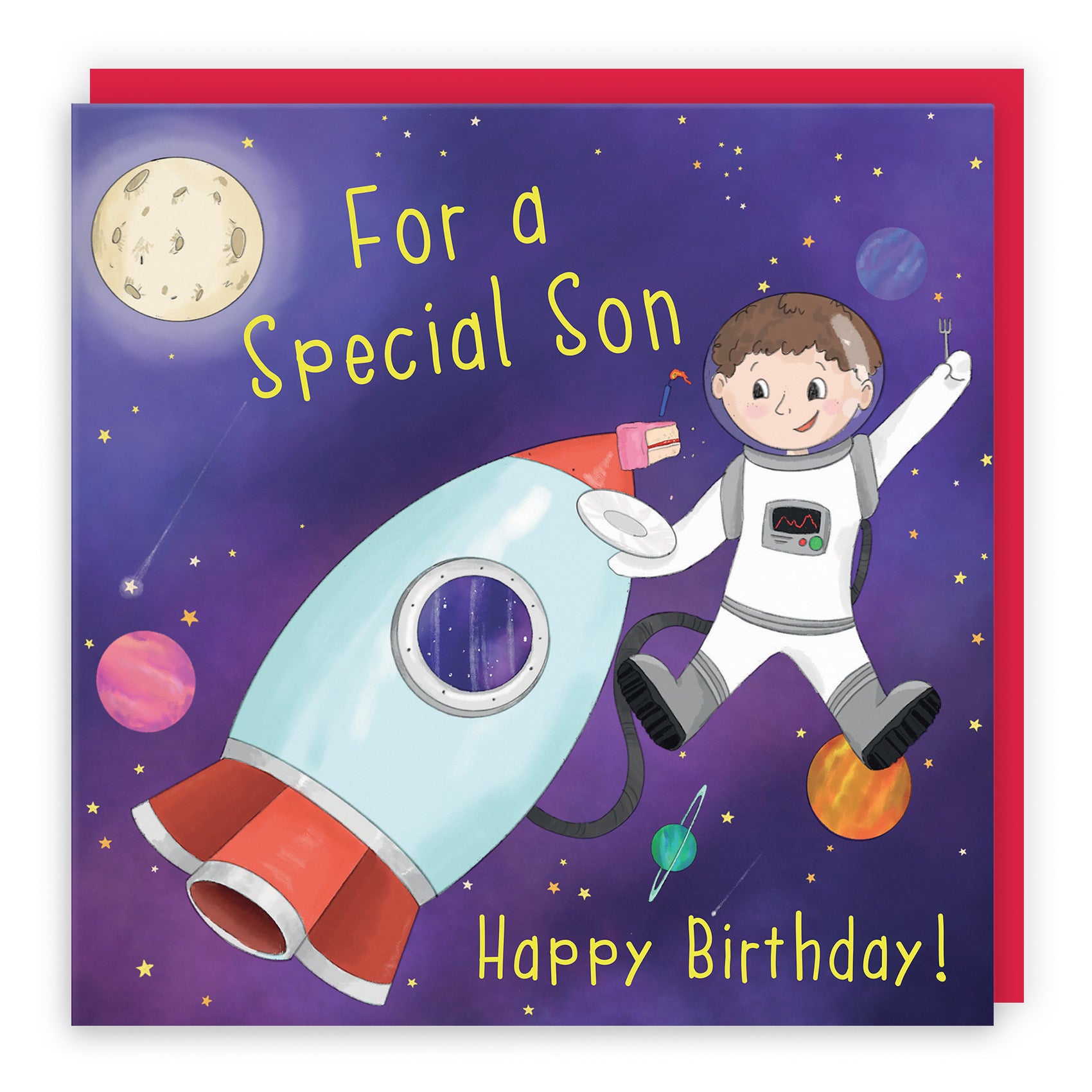 Son Children's Birthday Space Rocket Card Adventurers - Default Title (TH03454)