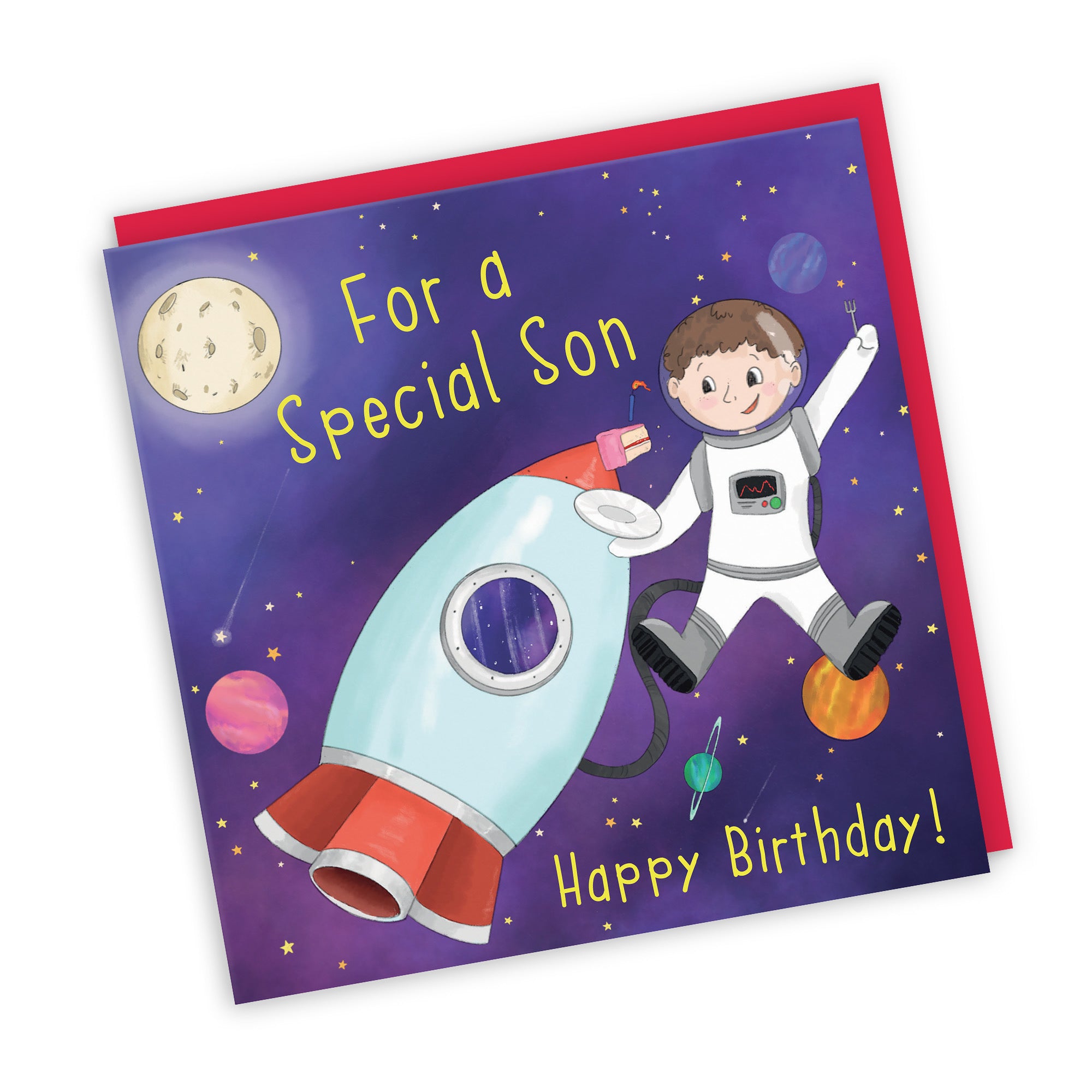 Son Children's Birthday Space Rocket Card Adventurers - Default Title (TH03454)
