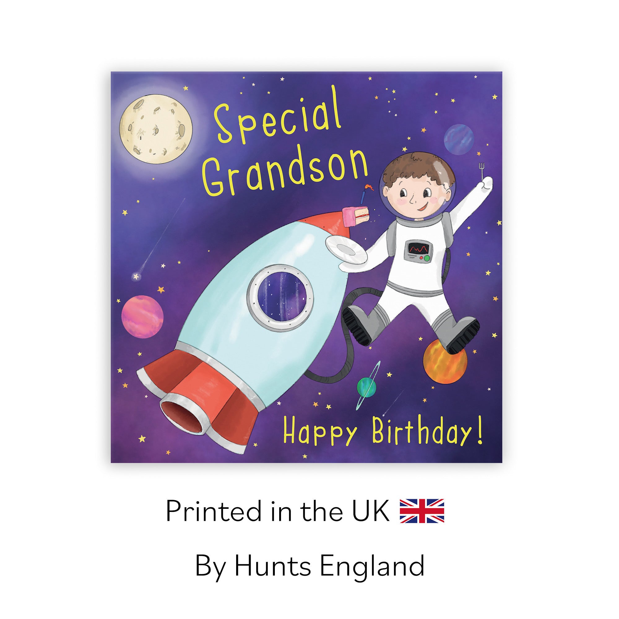 Grandson Children's Birthday Space Rocket Card Adventurers - Default Title (TH03455)