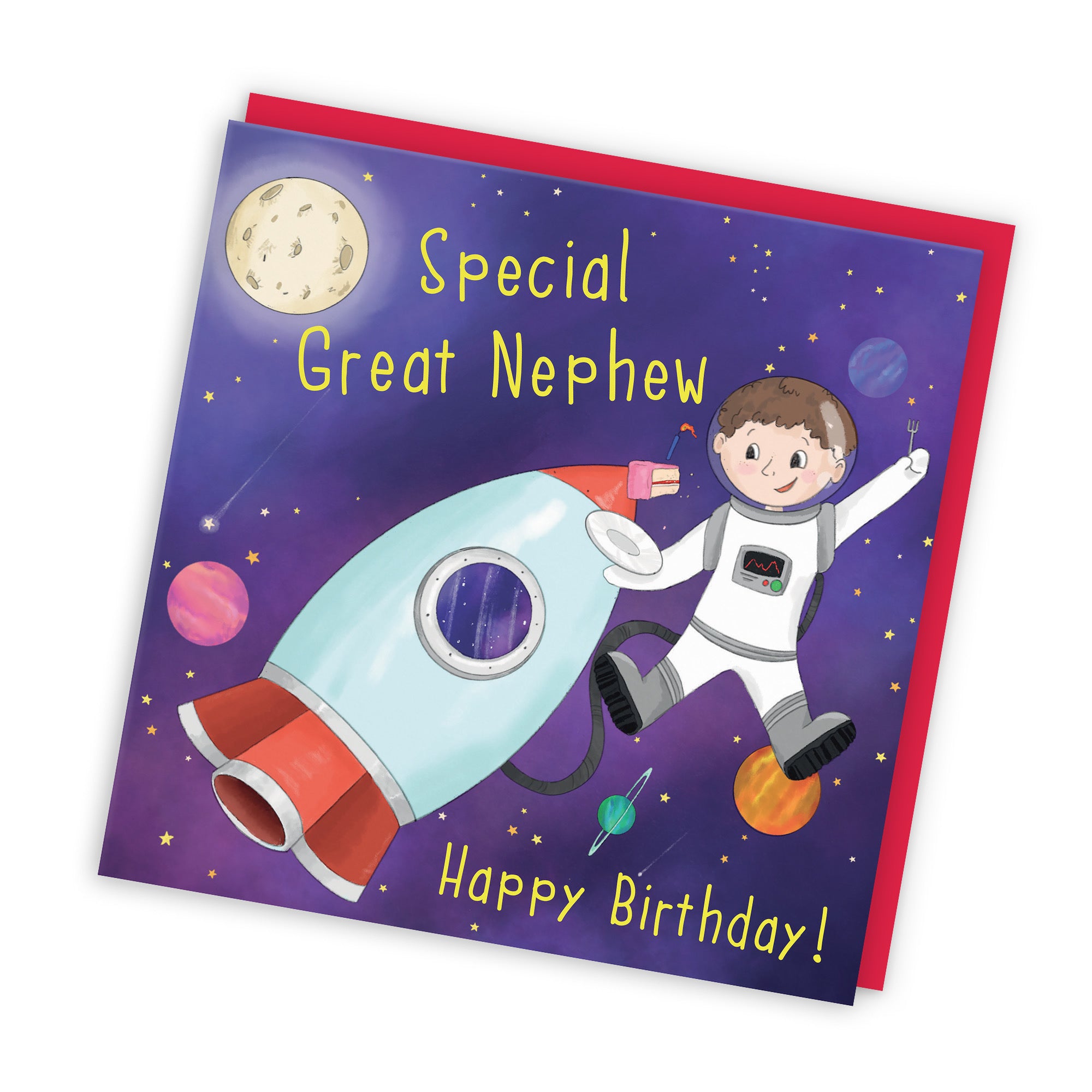 Great Nephew Children's Birthday Space Rocket Card Adventurers - Default Title (TH03456)