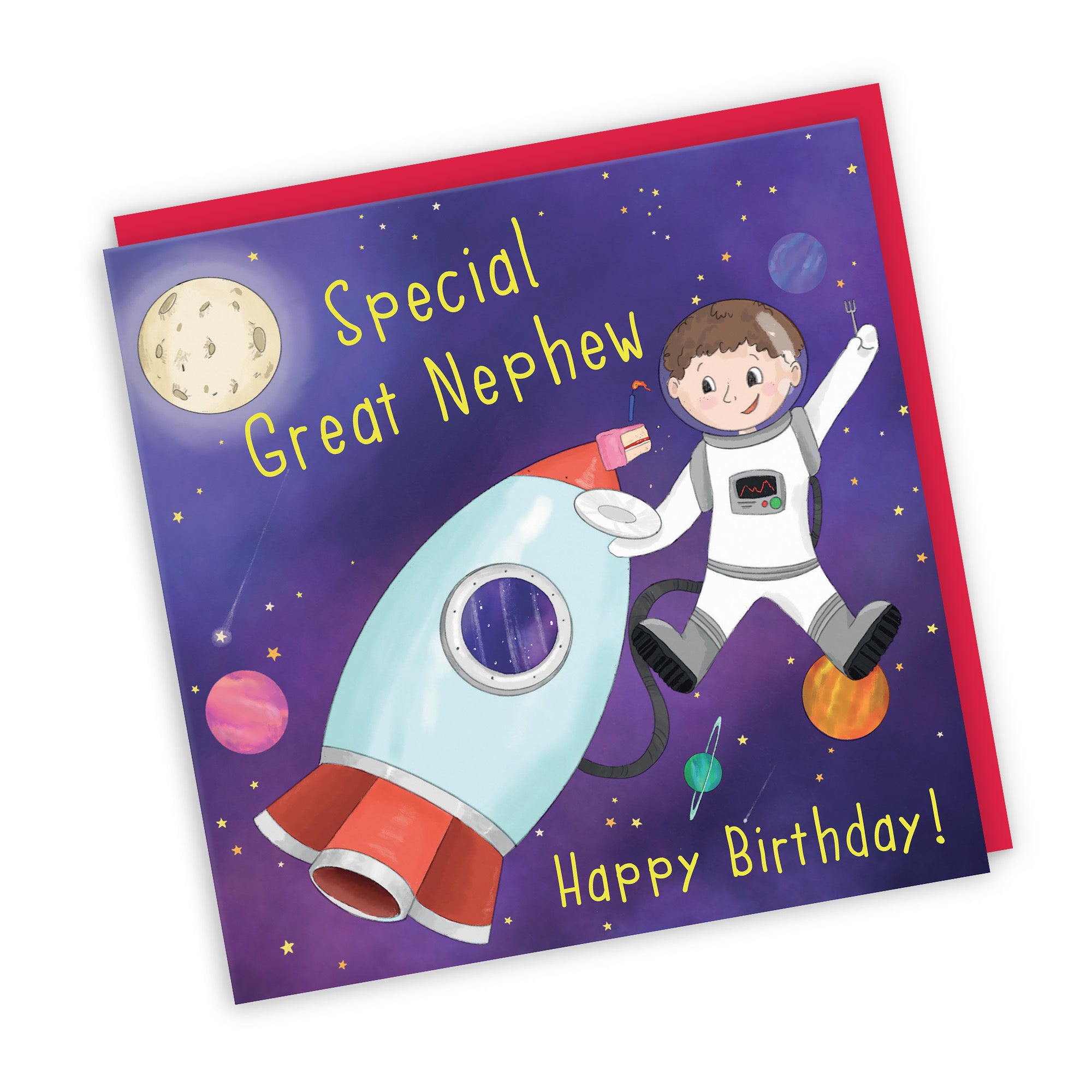 Great Nephew Children's Birthday Space Rocket Card Adventurers - Default Title (TH03456)
