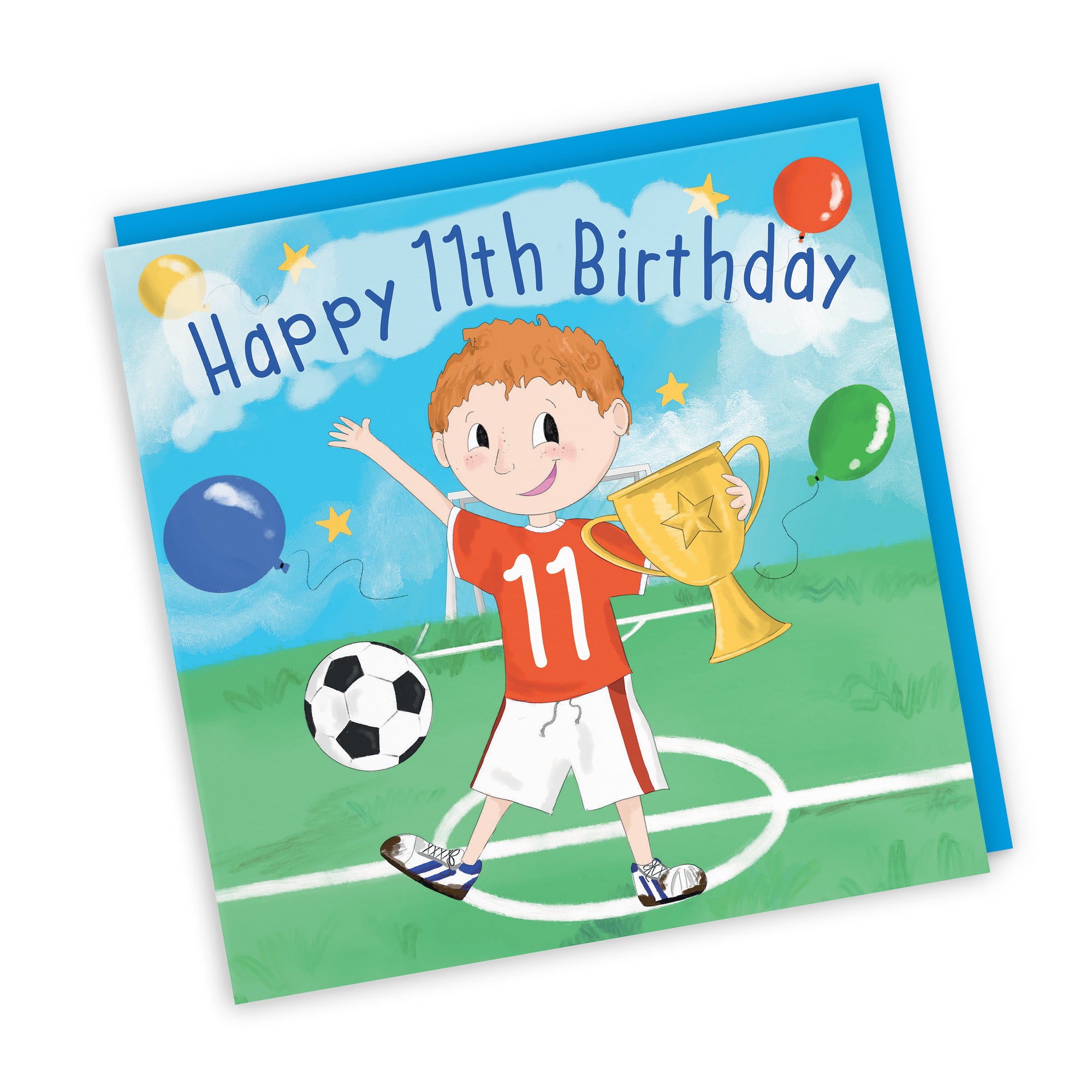11th Boys Birthday Football Kick-ups Card Adventurers - Default Title (TH03460)