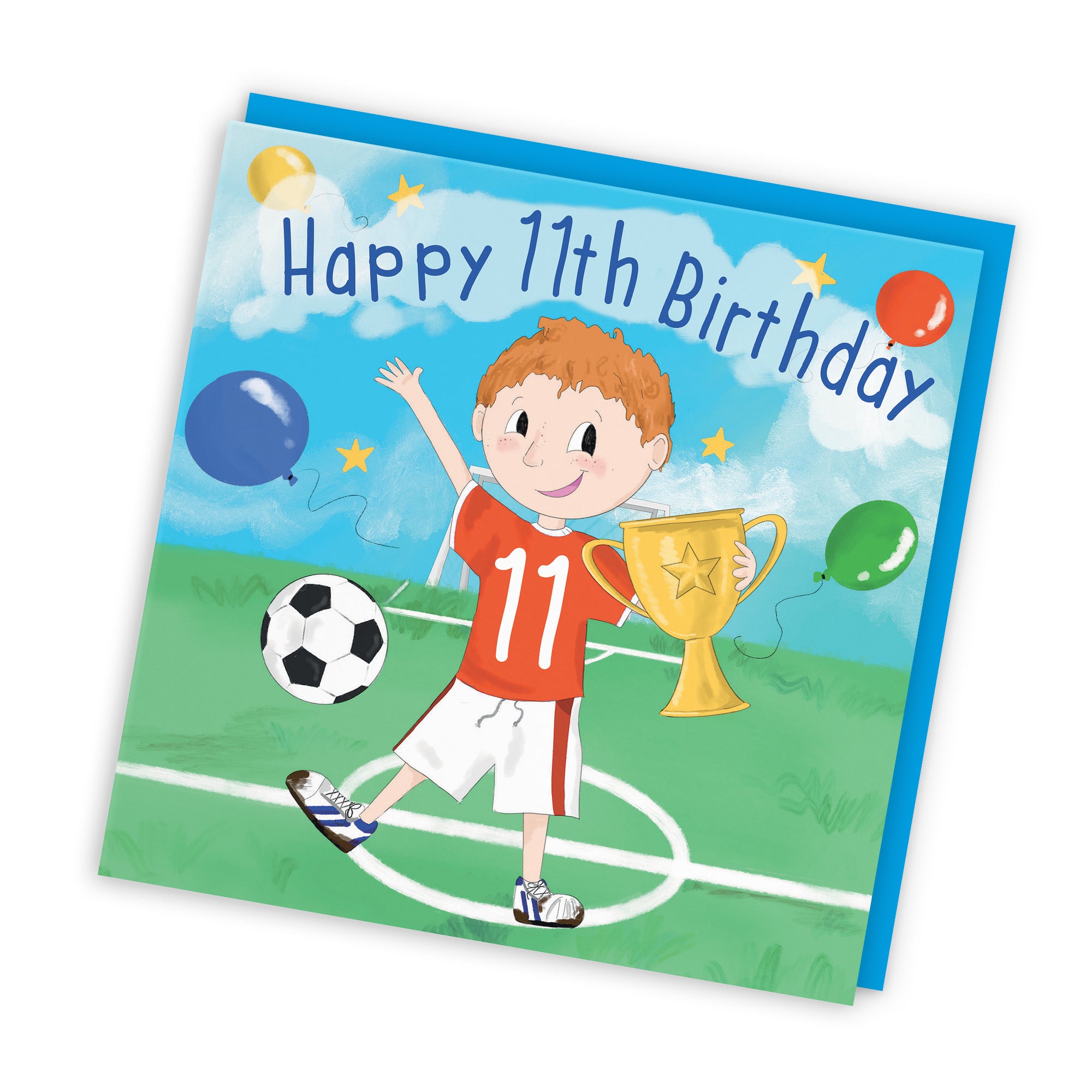 11th Boys Birthday Football Kick-ups Card Adventurers - Default Title (TH03460)