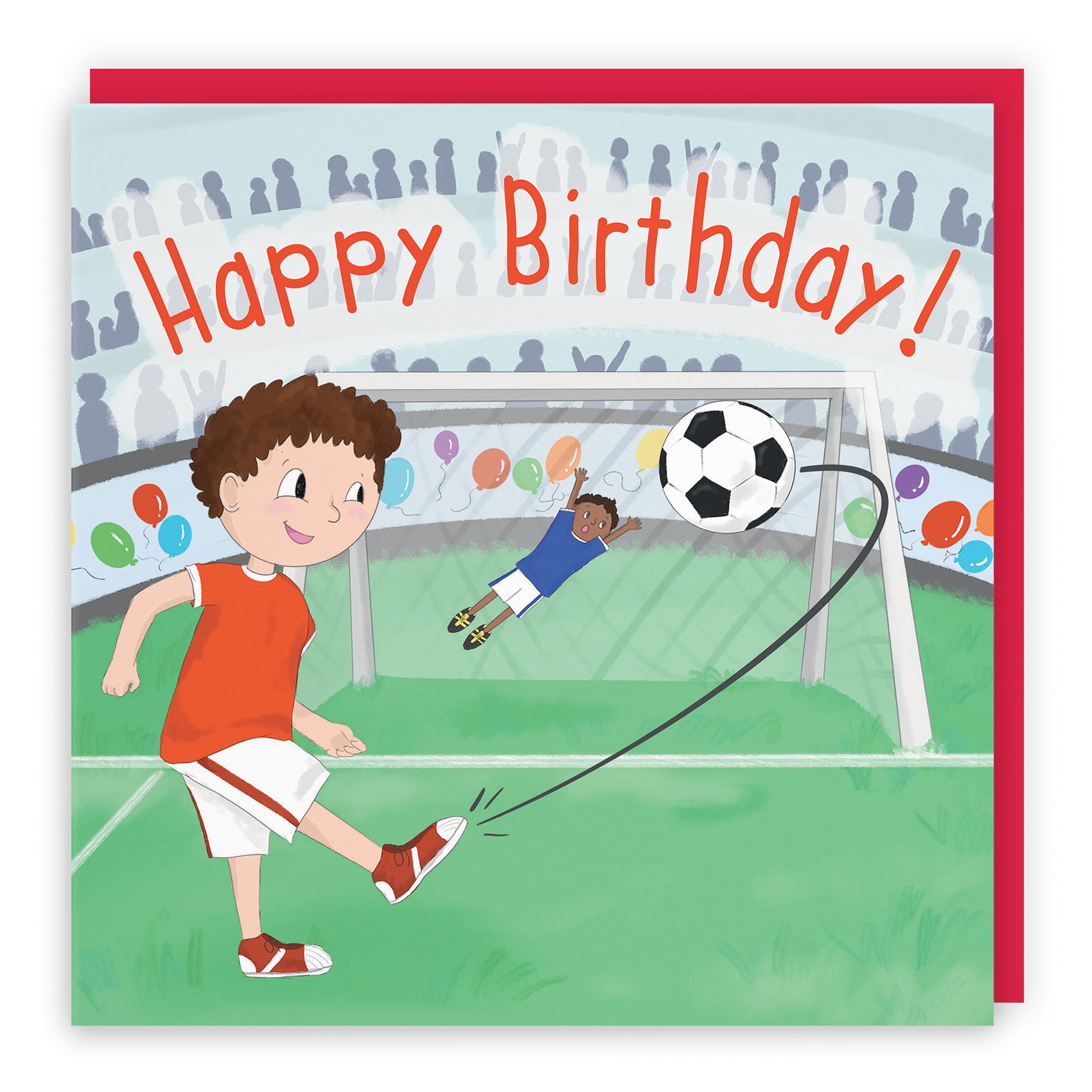 Football Penalty Shoot-out Boys Birthday Card Adventurers - Default Title (TH03462)
