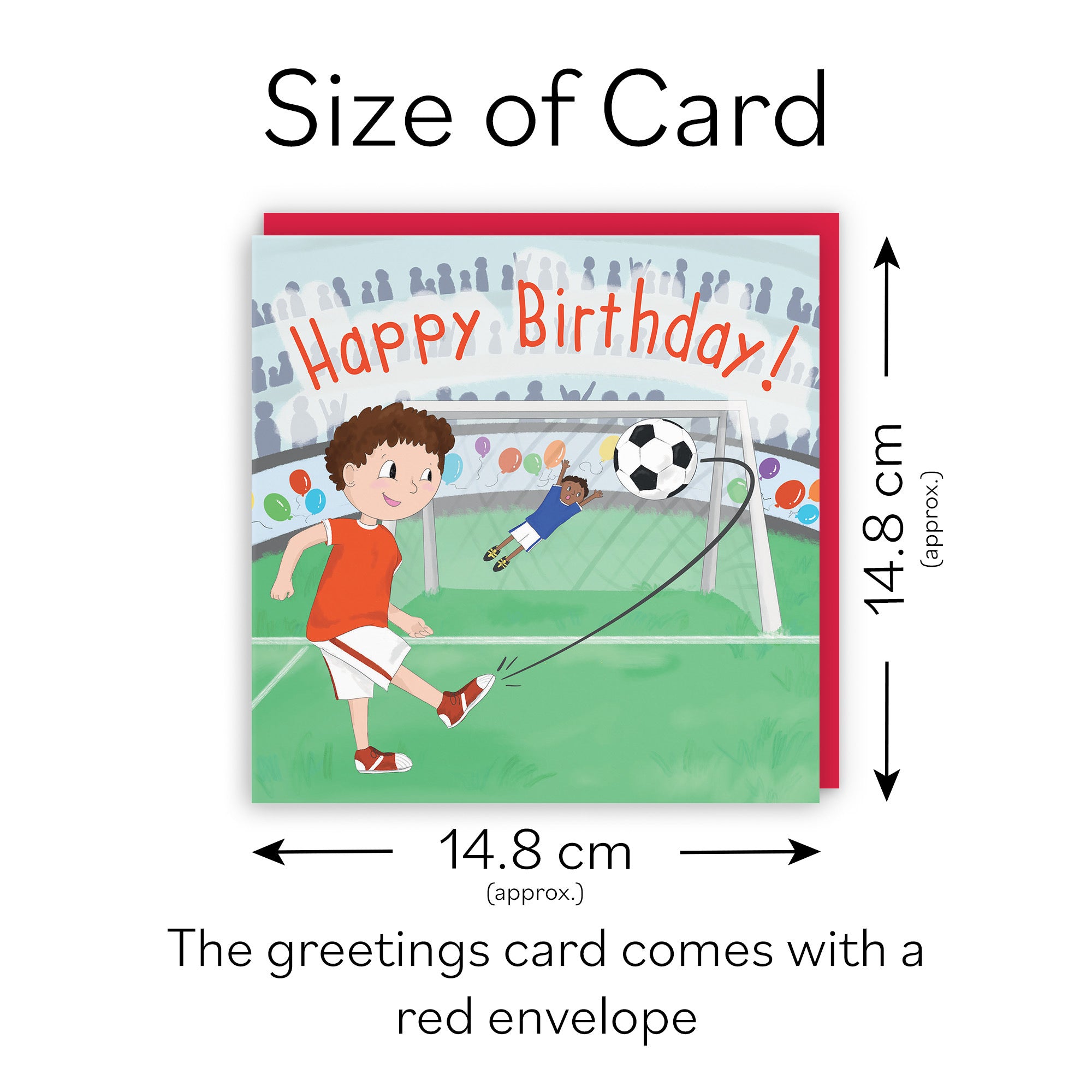 Football Penalty Shoot-out Boys Birthday Card Adventurers - Default Title (TH03462)