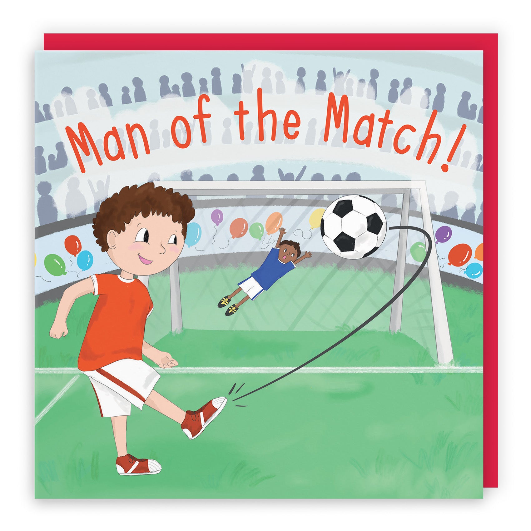 Man Of Match Boys Football Penalty Shoot-out Birthday Card Adventurers - Default Title (TH03463)