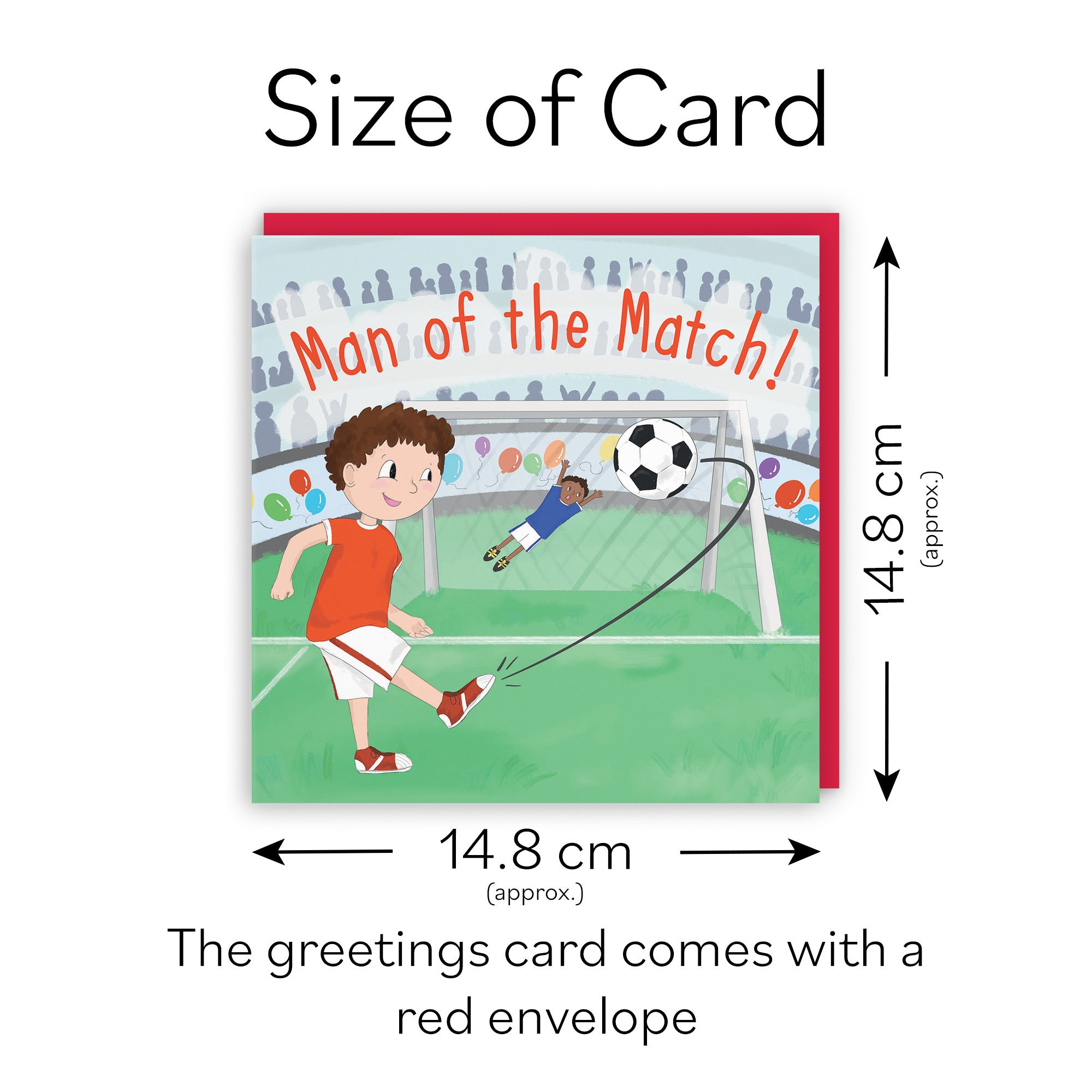 Man Of Match Boys Football Penalty Shoot-out Birthday Card Adventurers - Default Title (TH03463)
