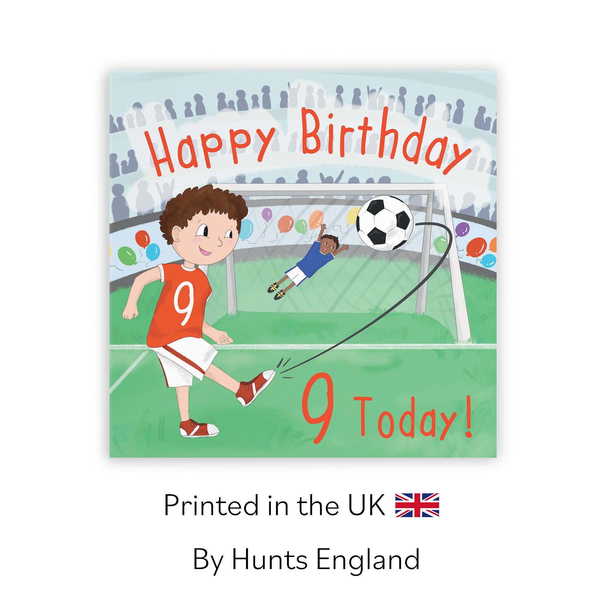 9th Boys Birthday Football Penalty Shoot-out Card Adventurers - Default Title (TH03465)