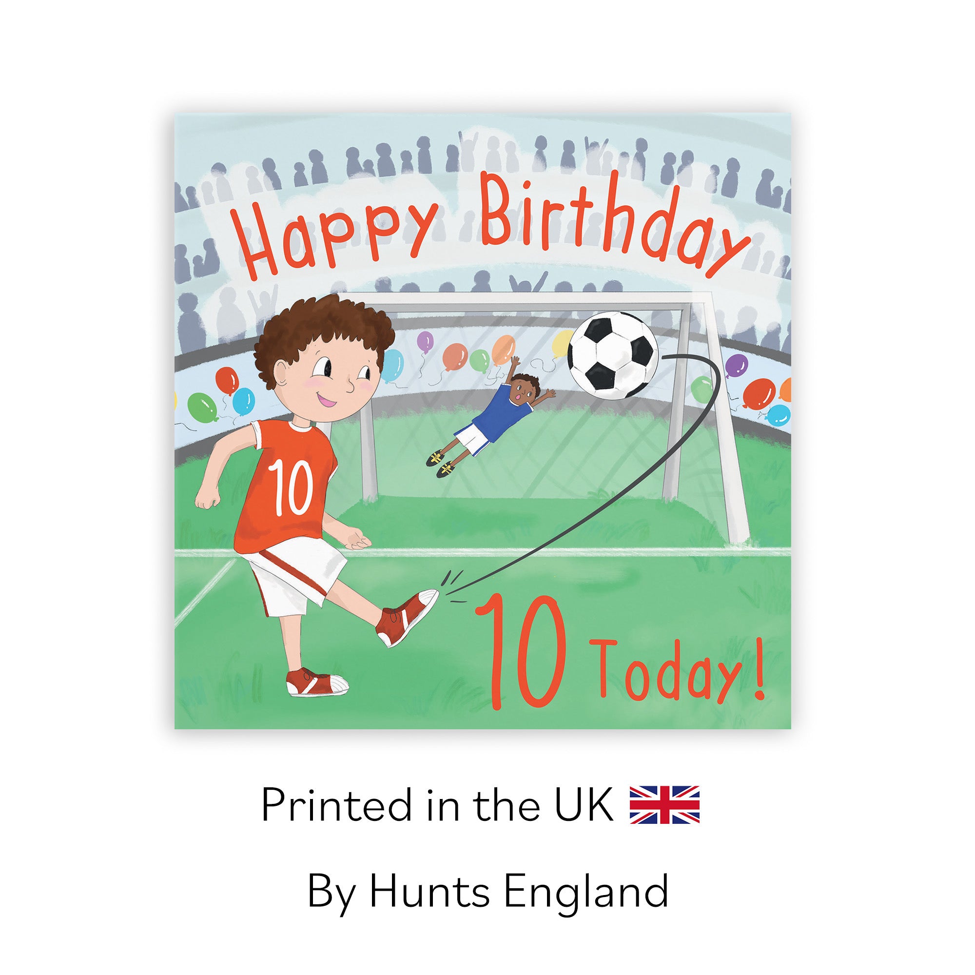 10th Boys Birthday Football Penalty Shoot-out Card Adventurers - Default Title (TH03466)
