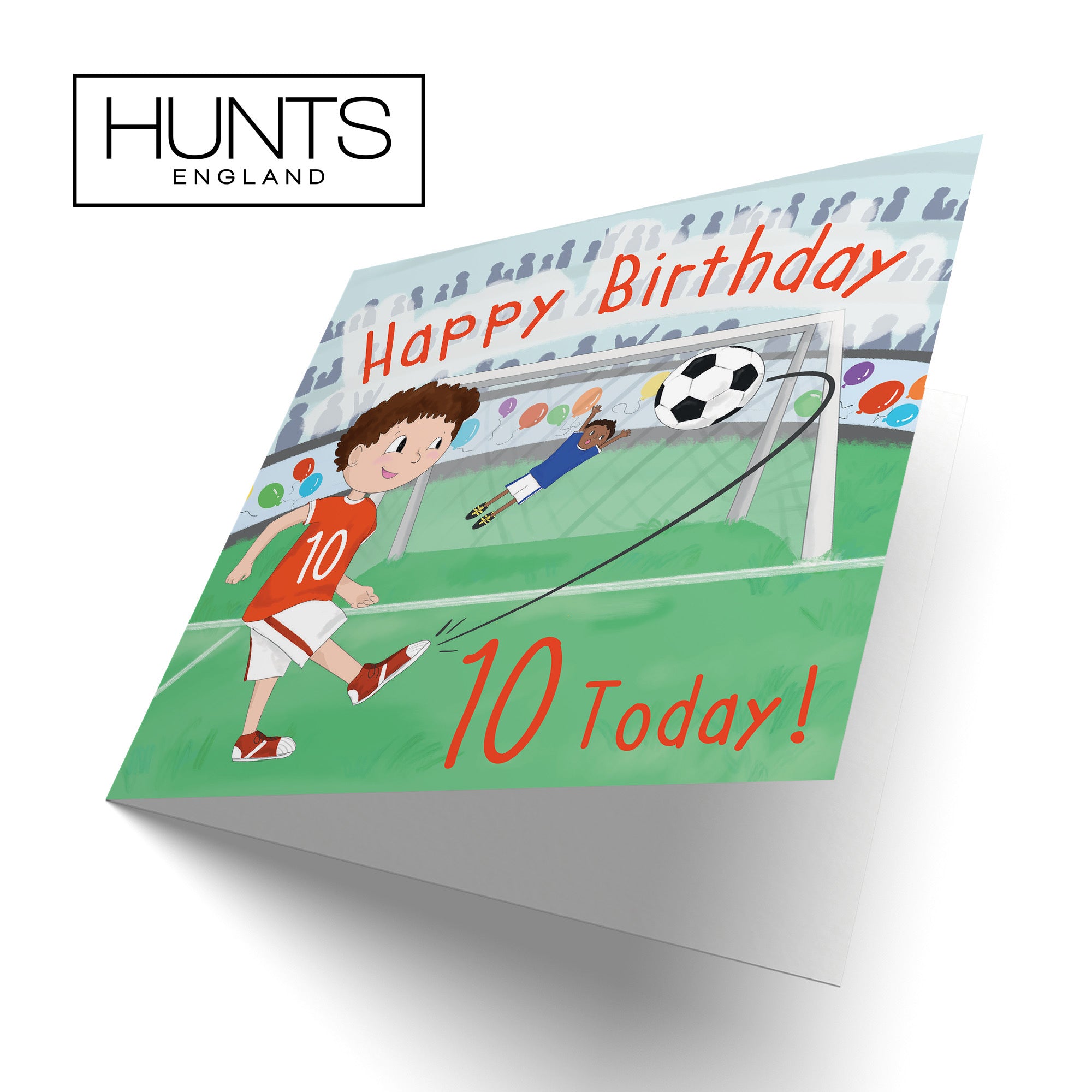 10th Boys Birthday Football Penalty Shoot-out Card Adventurers - Default Title (TH03466)