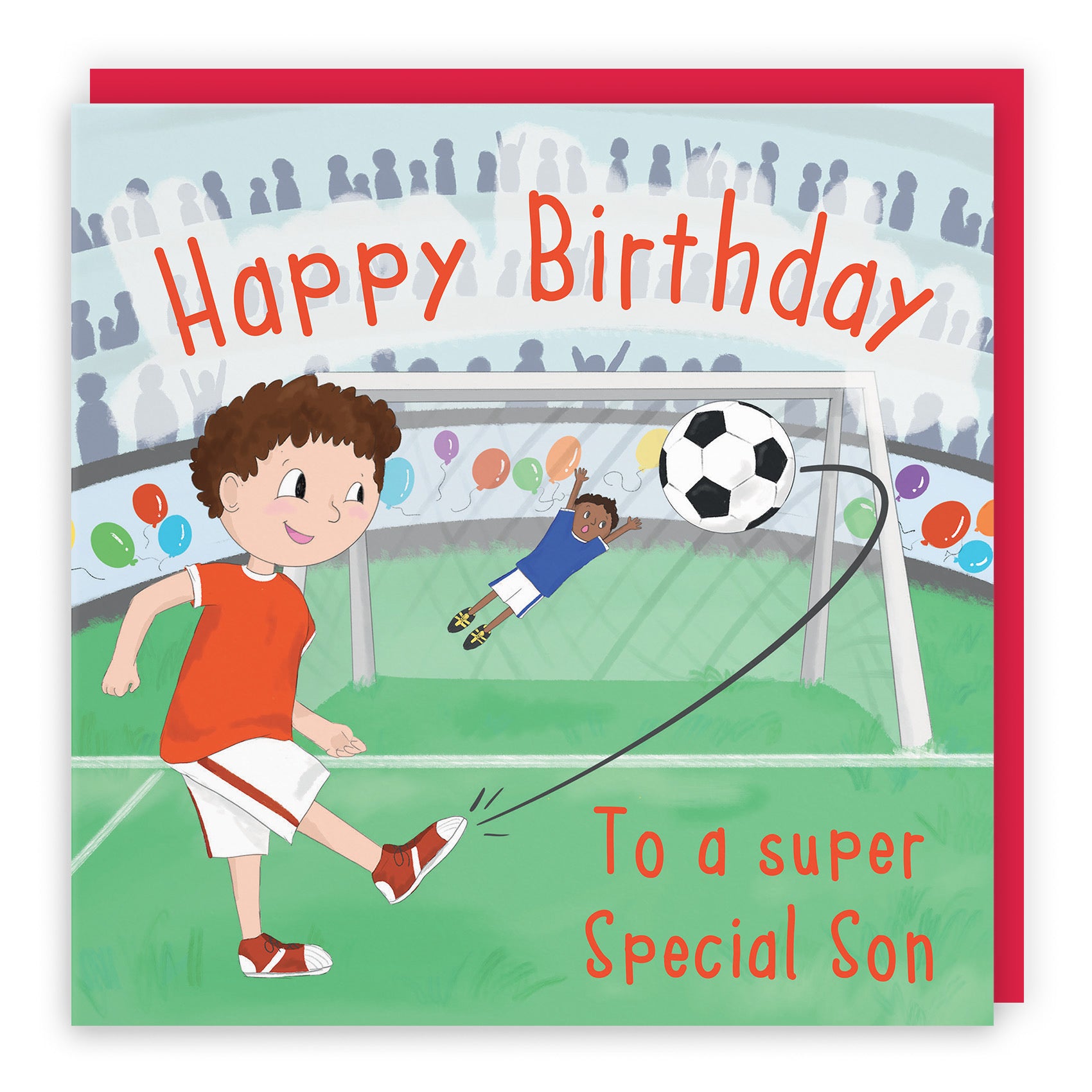 Son Boys Football Penalty Shoot-out Birthday Card Adventurers - Default Title (TH03469)