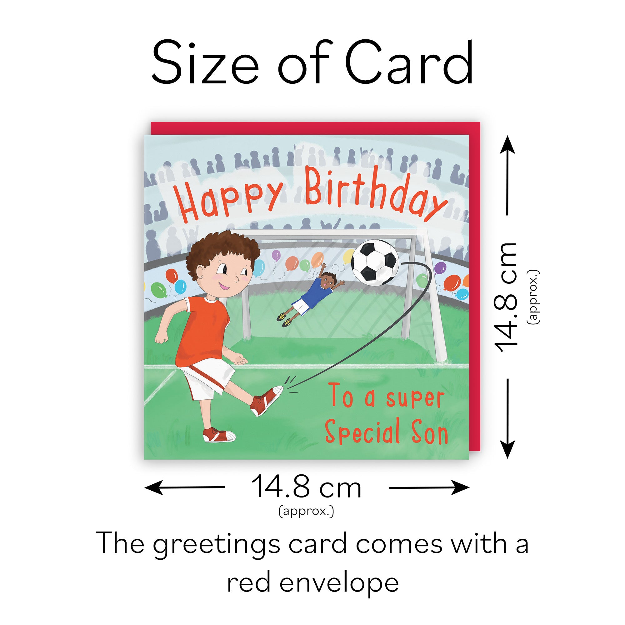 Son Boys Football Penalty Shoot-out Birthday Card Adventurers - Default Title (TH03469)