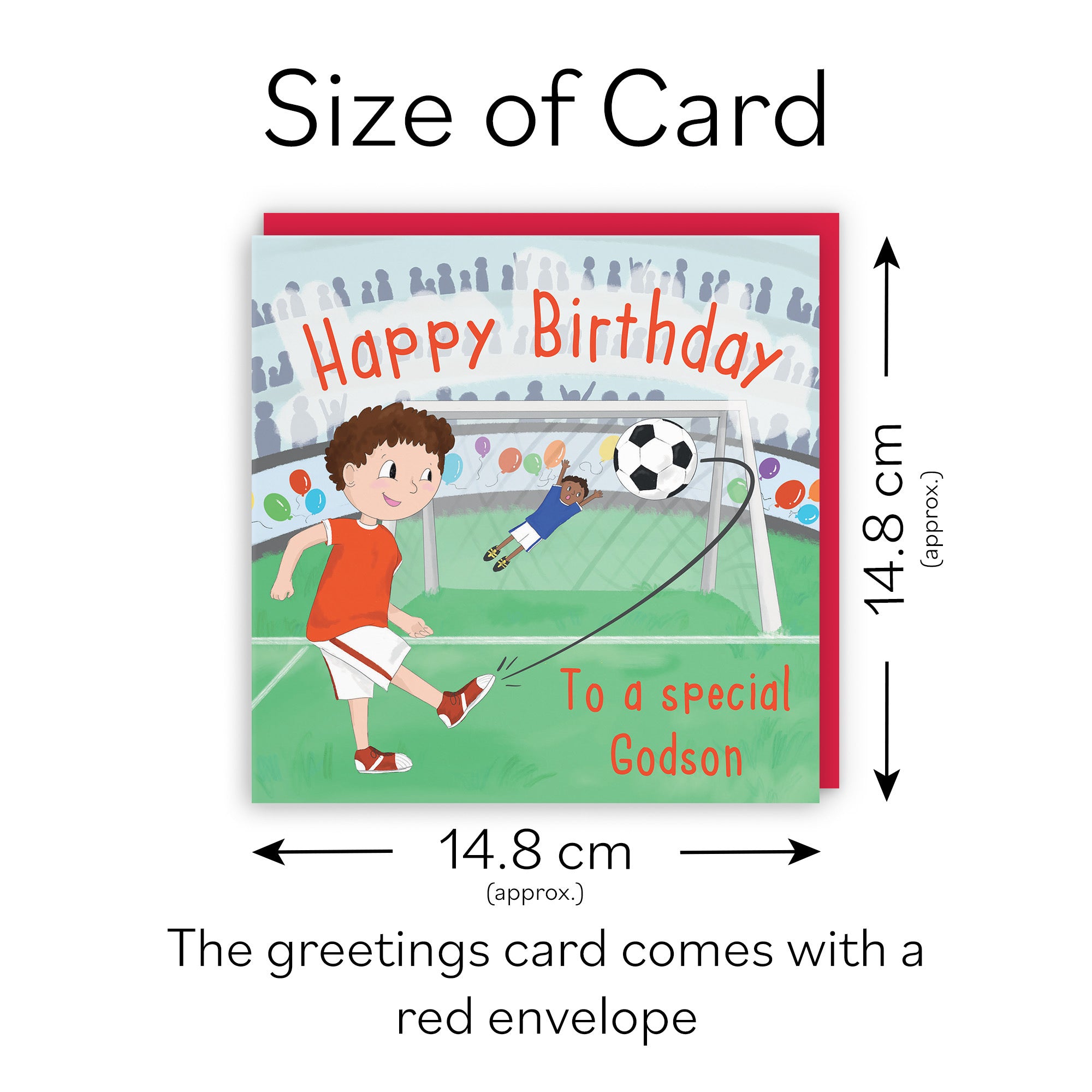 Godson Boys Football Penalty Shoot-out Birthday Card Adventurers - Default Title (TH03470)