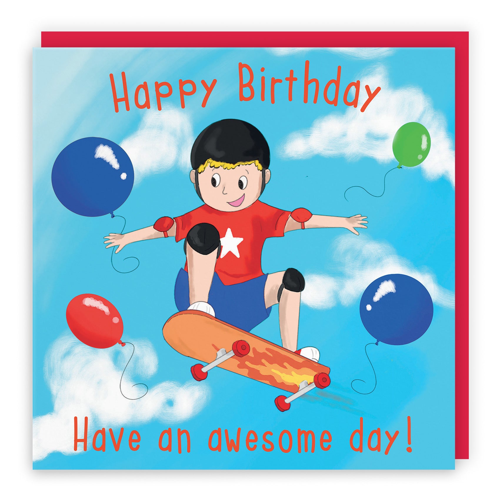 Tricks Skateboard Boys Birthday Card Adventurers - Default Title (TH03479)