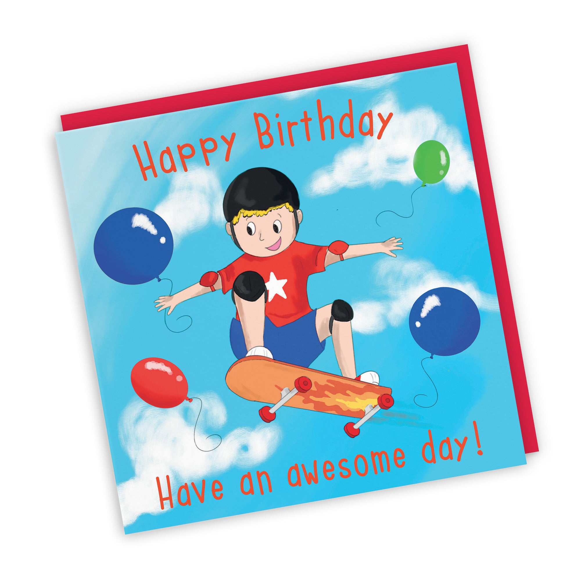 Tricks Skateboard Boys Birthday Card Adventurers - Default Title (TH03479)
