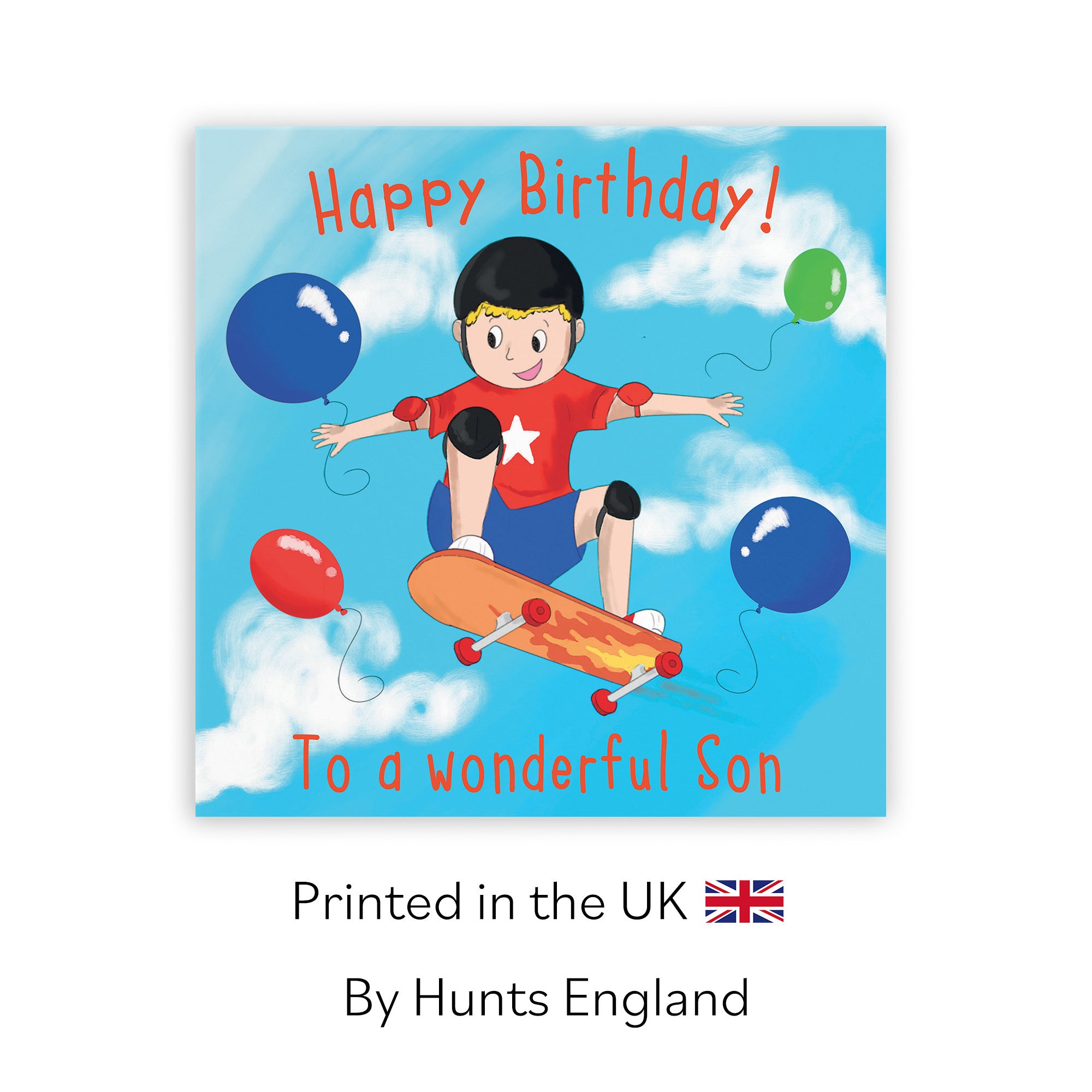 Son Boys Tricks Skateboard Birthday Card Adventurers - Default Title (TH03481)