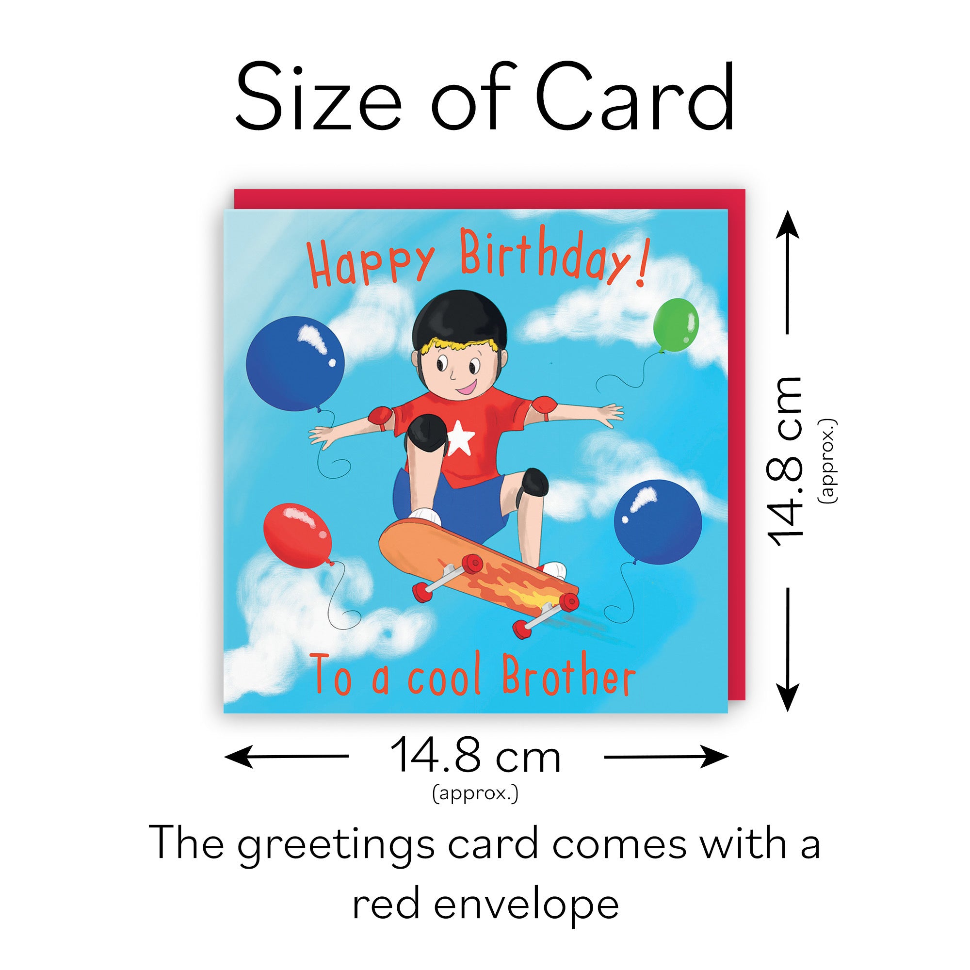 Brother Boys Tricks Skateboard Birthday Card Adventurers - Default Title (TH03482)