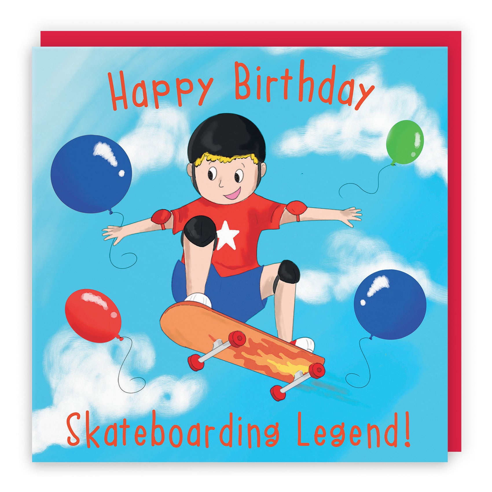Boys Tricks Skateboard Birthday Card Adventurers - Default Title (TH03484)