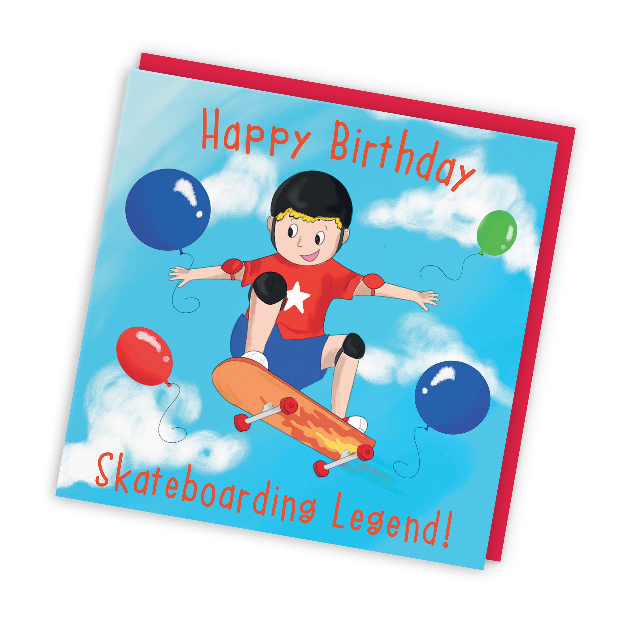 Boys Tricks Skateboard Birthday Card Adventurers - Default Title (TH03484)