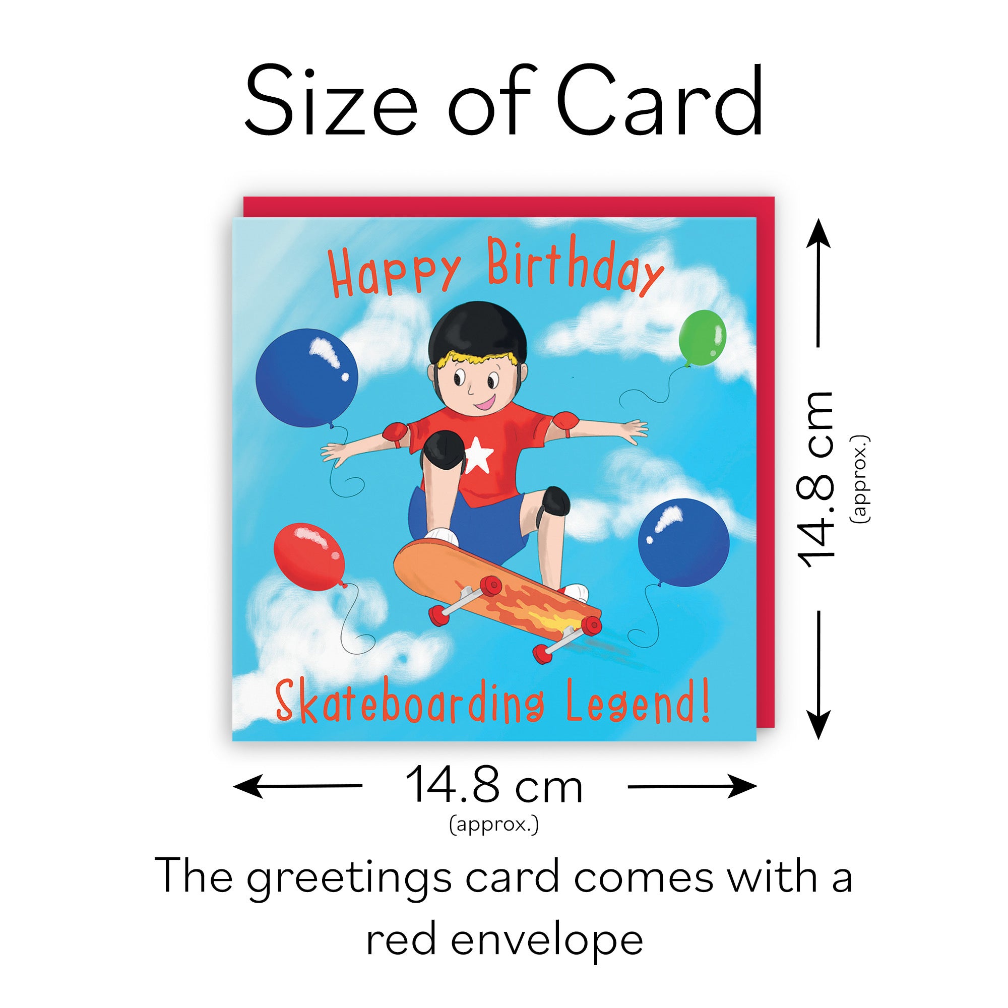 Boys Tricks Skateboard Birthday Card Adventurers - Default Title (TH03484)