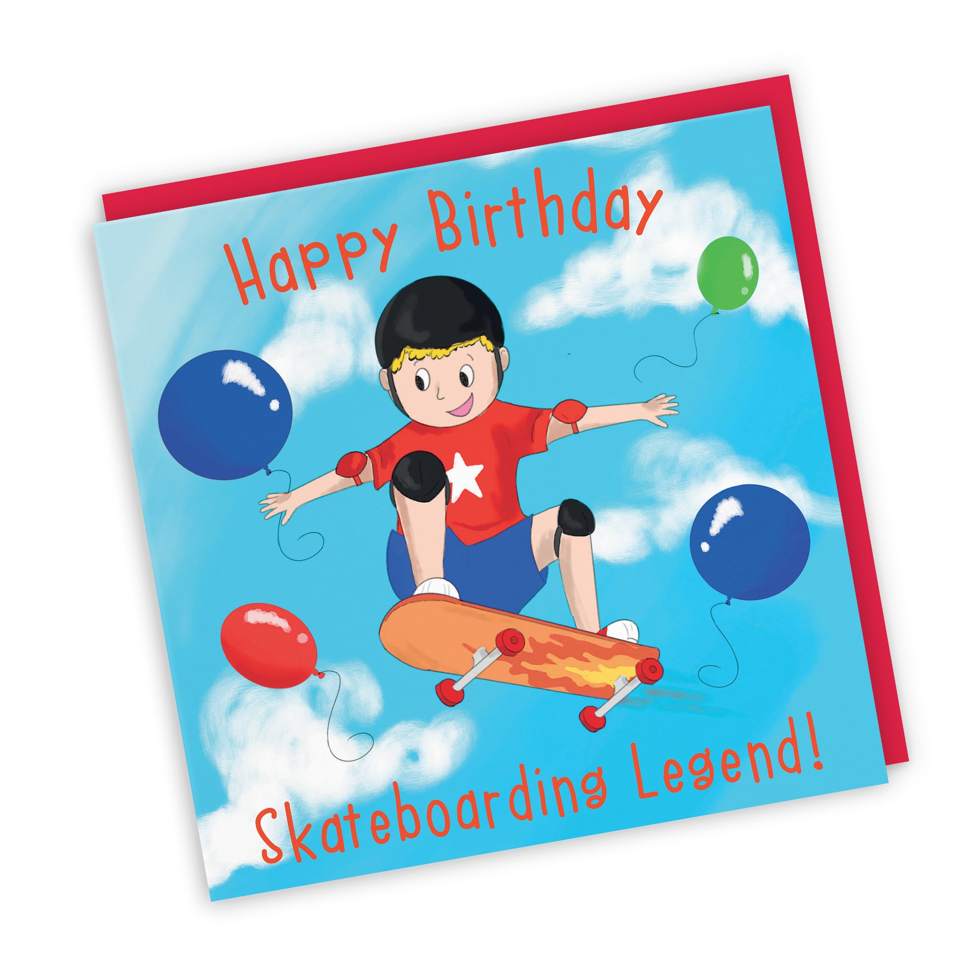 Boys Tricks Skateboard Birthday Card Adventurers - Default Title (TH03484)