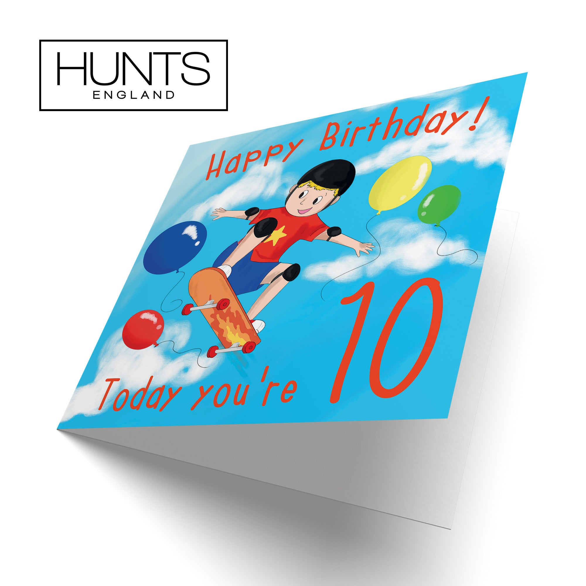10th Boys Birthday Skateboard Birthday Card Adventurers - Default Title (TH03487)