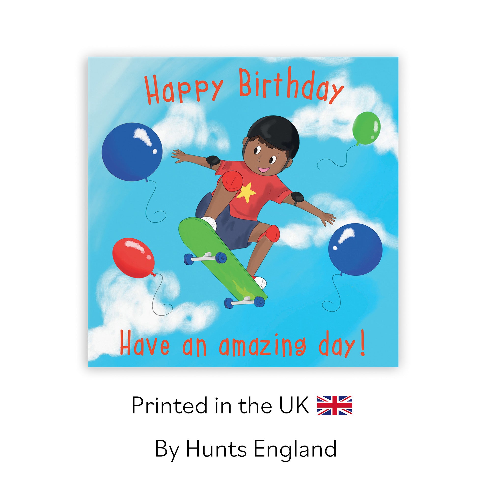Green Skateboard Boys Birthday Card Adventurers - Default Title (TH03489)