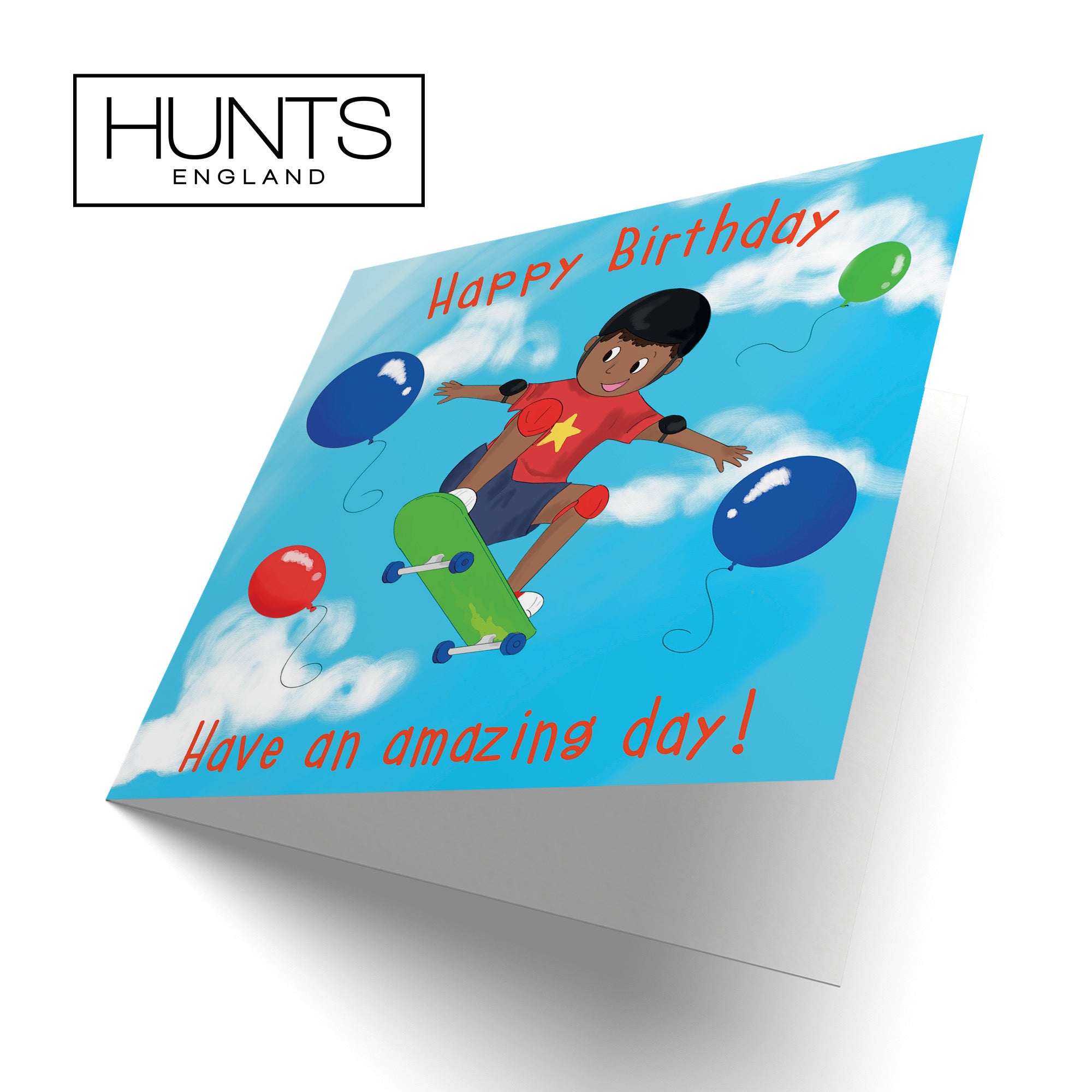 Green Skateboard Boys Birthday Card Adventurers - Default Title (TH03489)