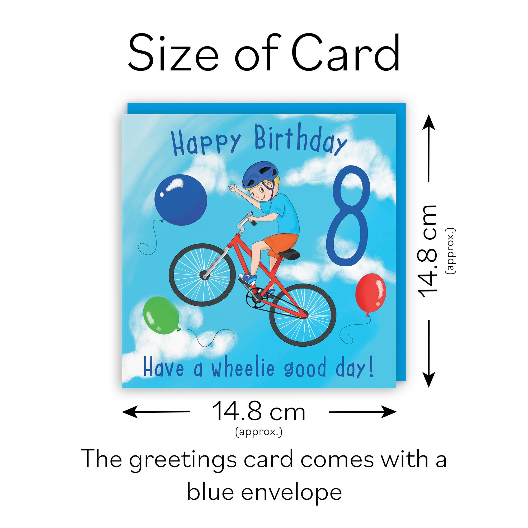 8th Birthday Boys BMX Bike Card Adventurers - Default Title (TH03493)