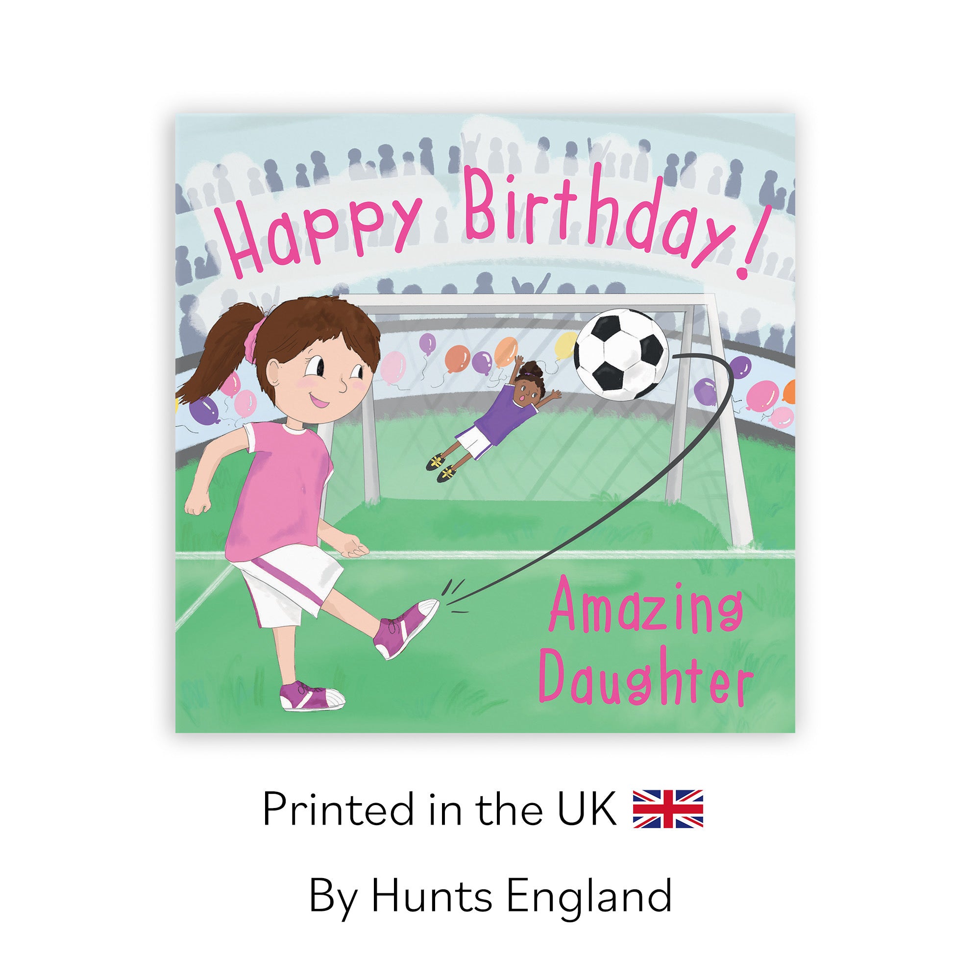 Daughter Football Penalty Shoot-out Birthday Card Adventurers - Default Title (TH03495)