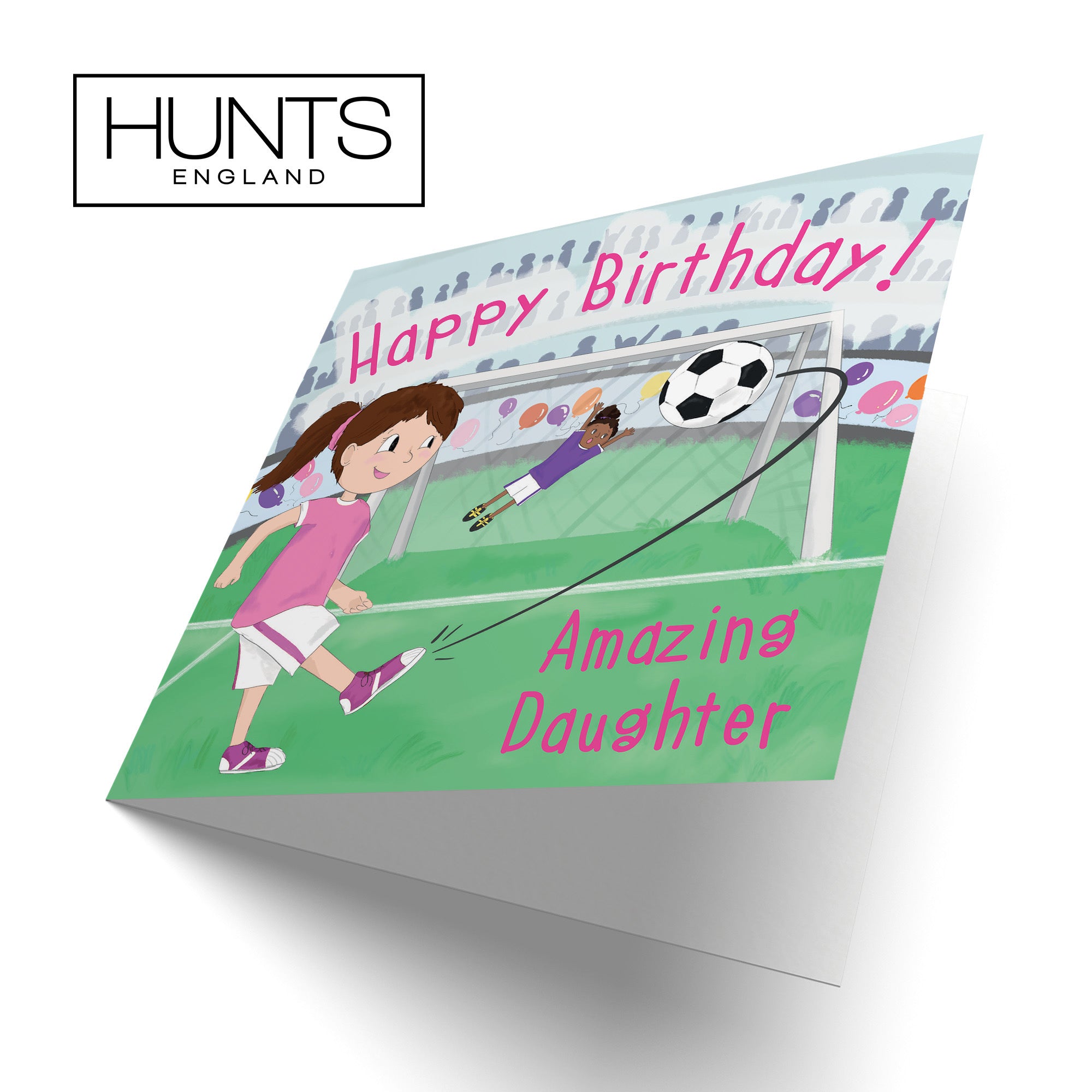 Daughter Football Penalty Shoot-out Birthday Card Adventurers - Default Title (TH03495)