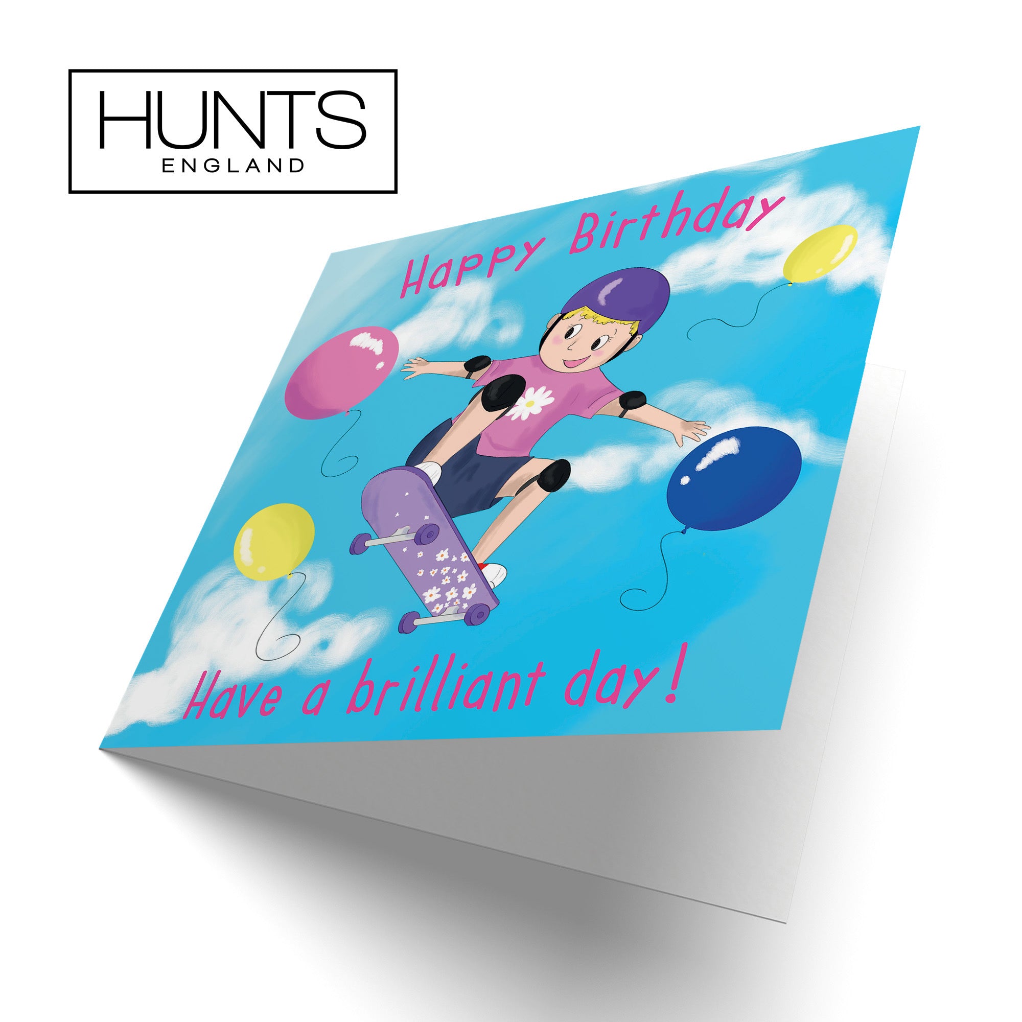 Girls Tricks Skateboard Birthday Card Adventurers - Default Title (TH03497)