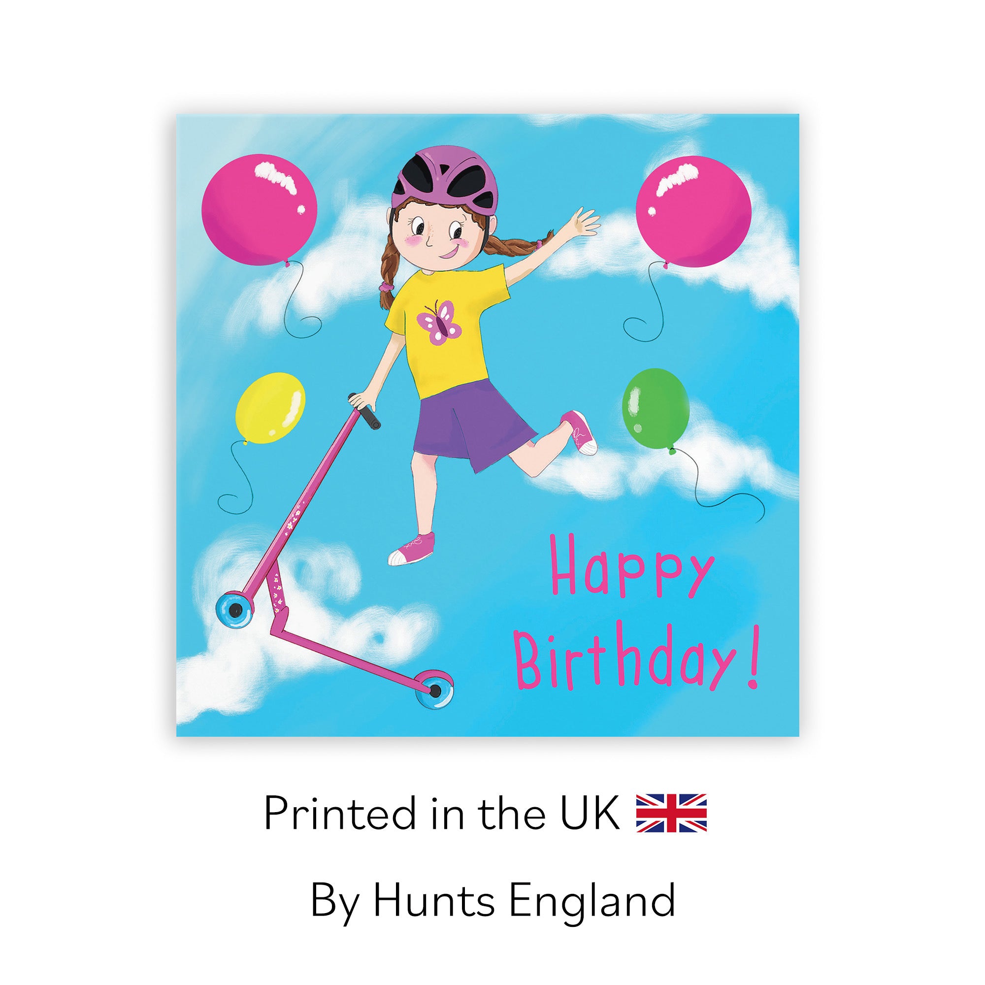 Tricks Scooter Girls Birthday Card Adventurers - Default Title (TH03498)