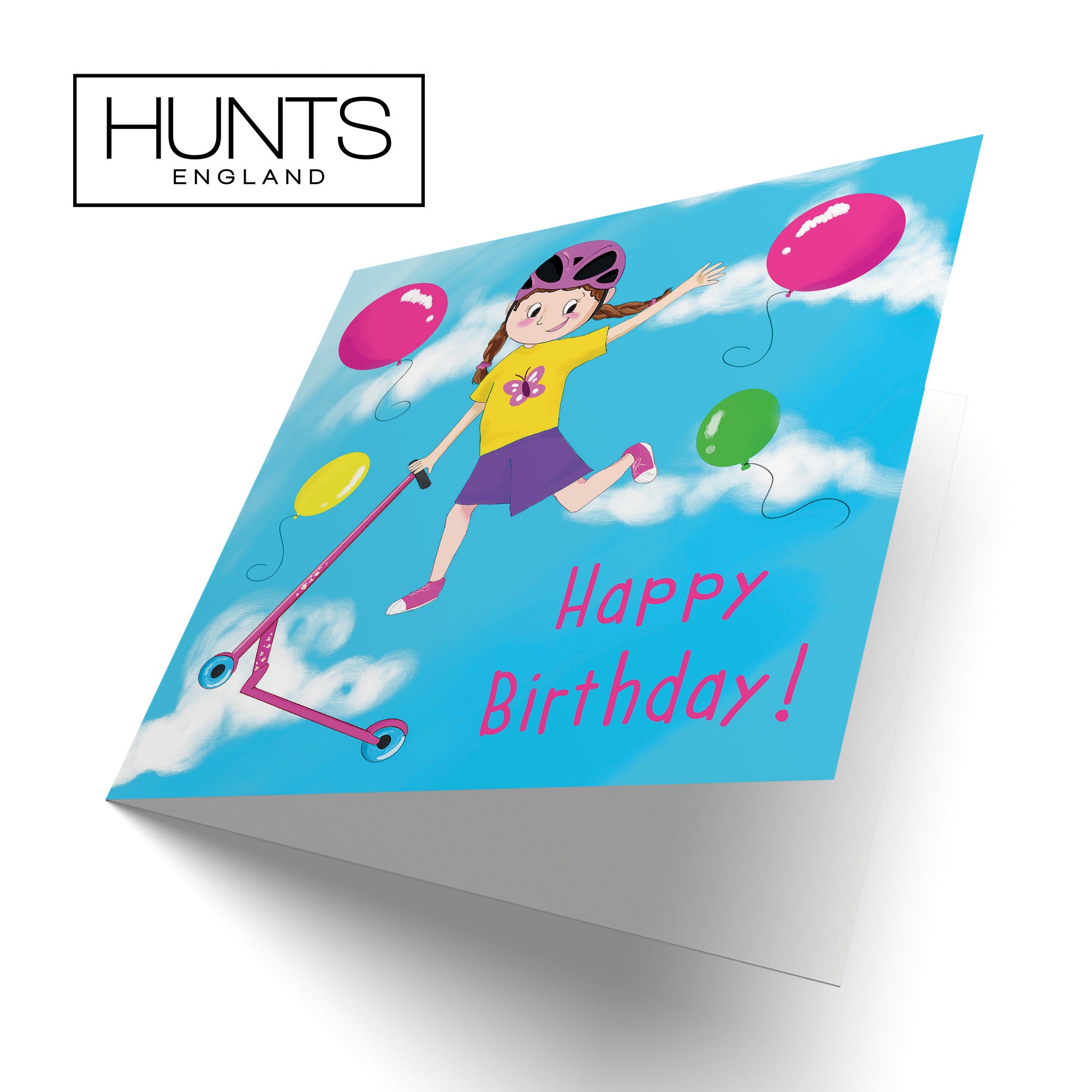 Tricks Scooter Girls Birthday Card Adventurers - Default Title (TH03498)