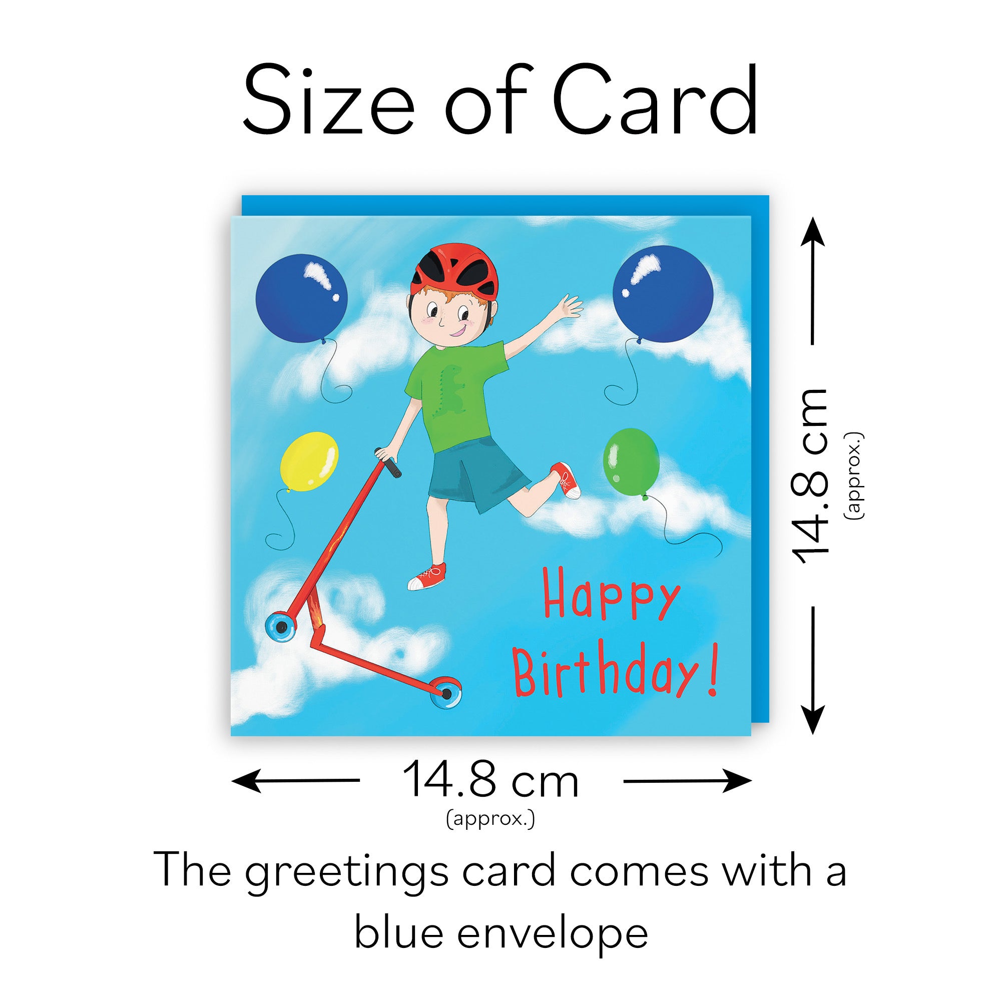 Tricks Scooter Boys Birthday Card Adventurers - Default Title (TH03499)