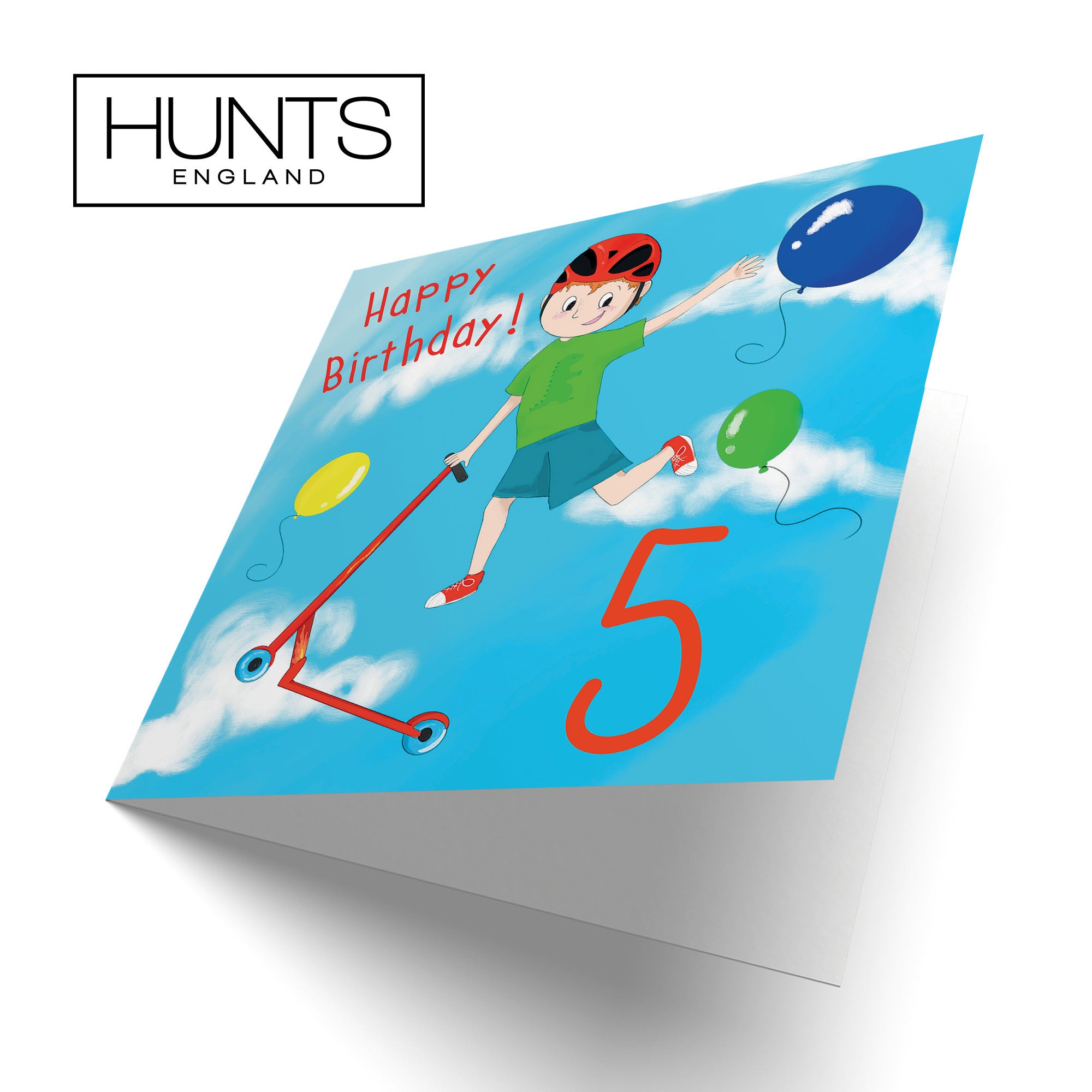 5th Boys Birthday Tricks Scooter Card Adventurers - Default Title (TH03500)