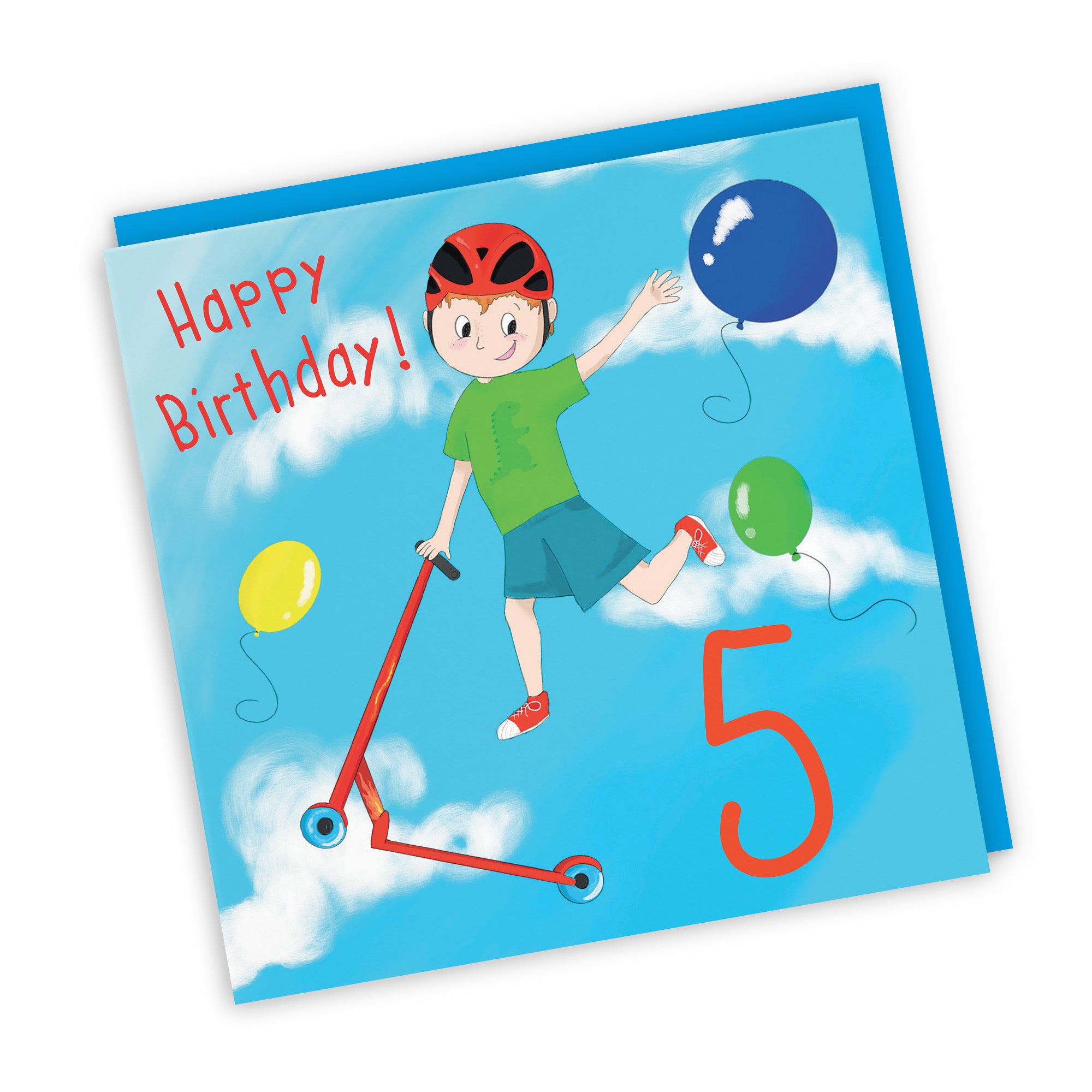 5th Boys Birthday Tricks Scooter Card Adventurers - Default Title (TH03500)