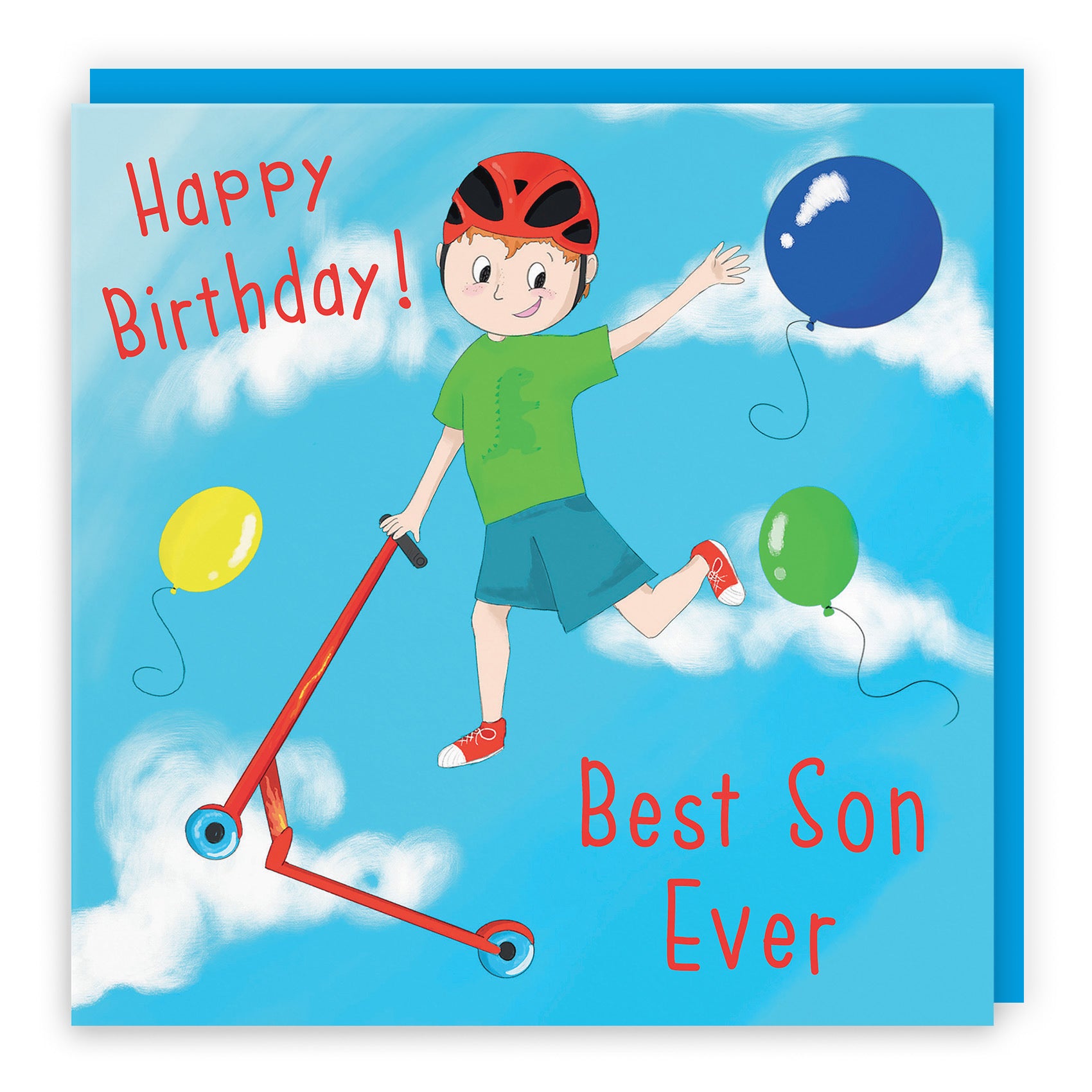 Son Boys Tricks Scooter Birthday Card Adventurers - Default Title (TH03504)