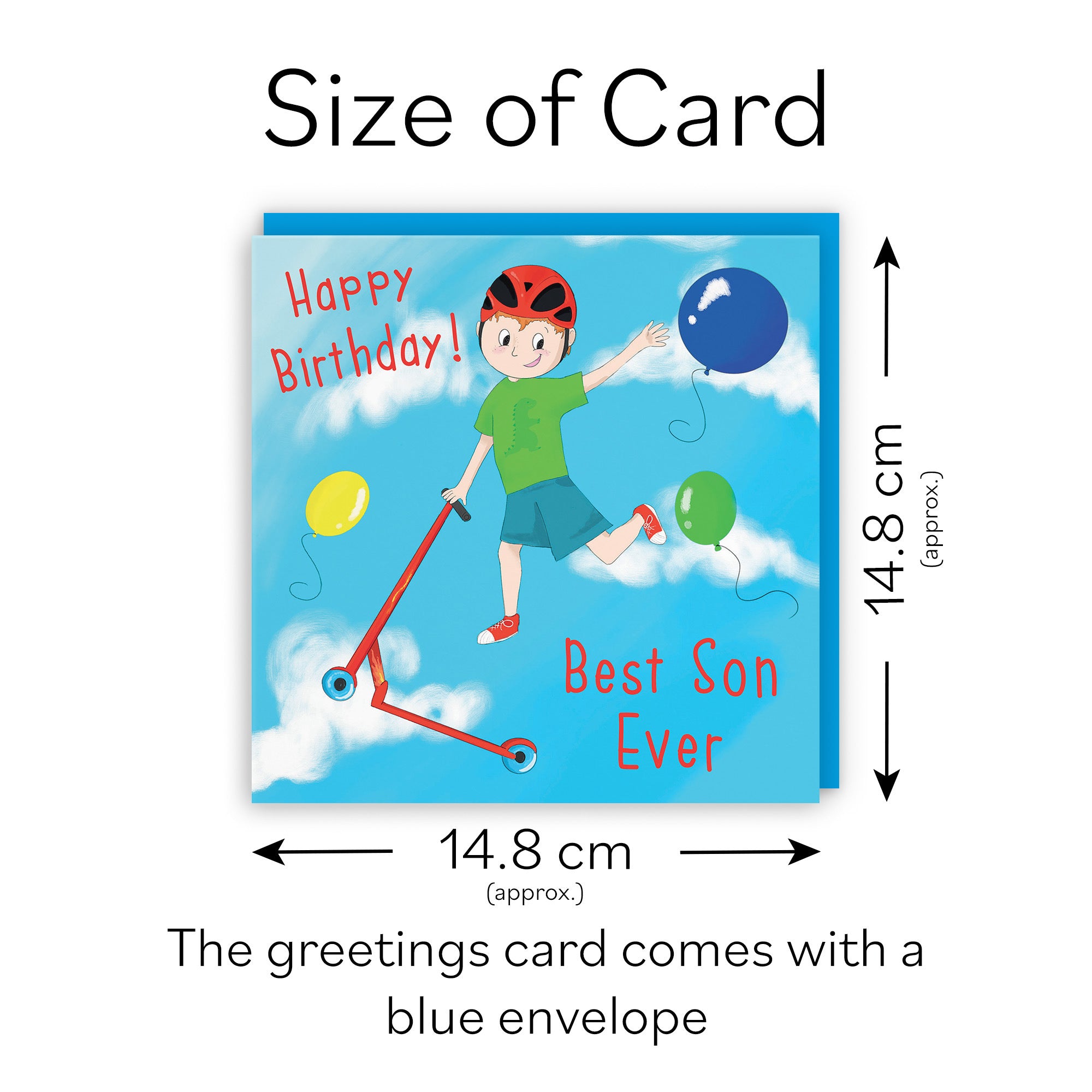 Son Boys Tricks Scooter Birthday Card Adventurers - Default Title (TH03504)